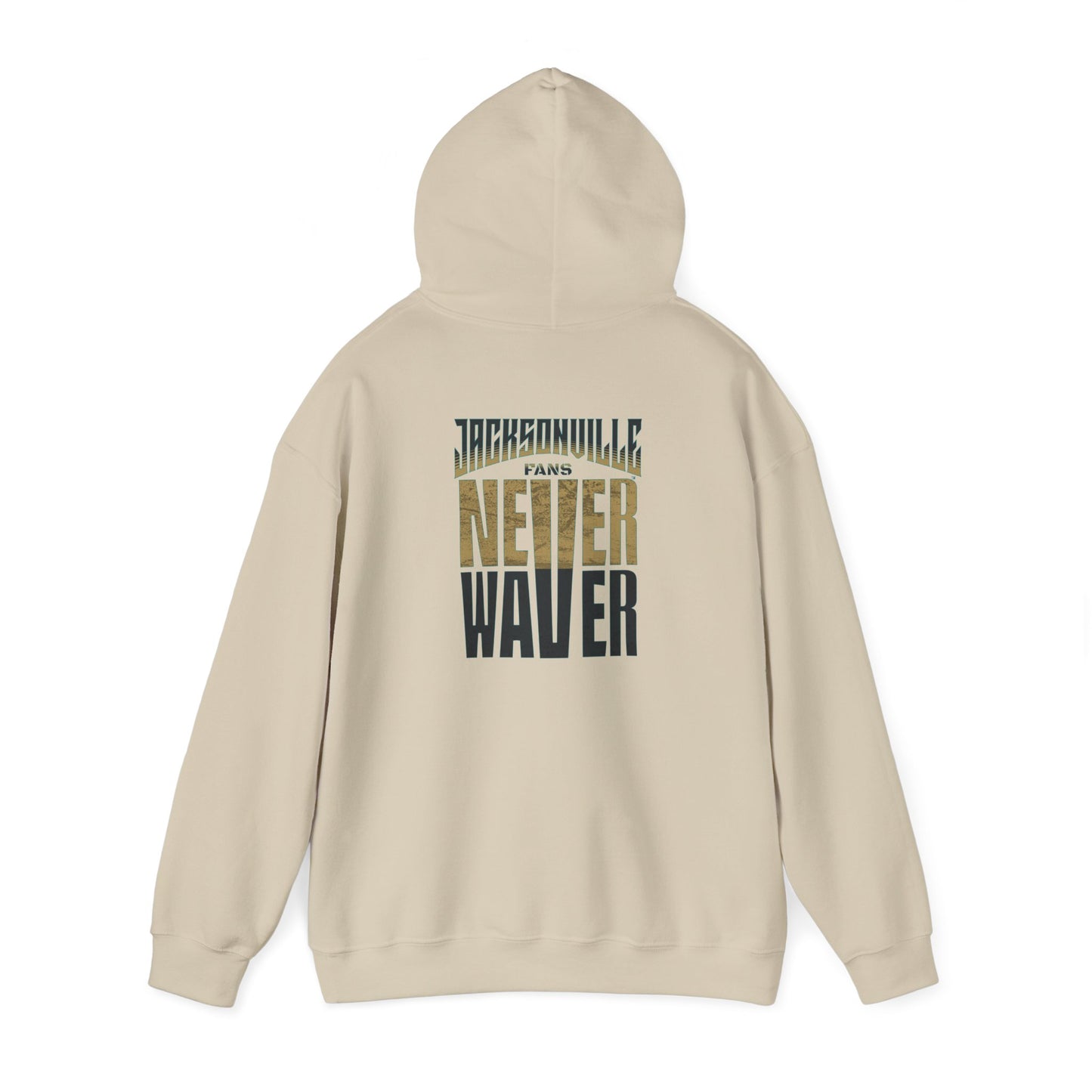 Unisex Heavy Blend™ Hoodie - 'NEVER WAVER' Jacksonville Fans Sweatshirt - Never Waver