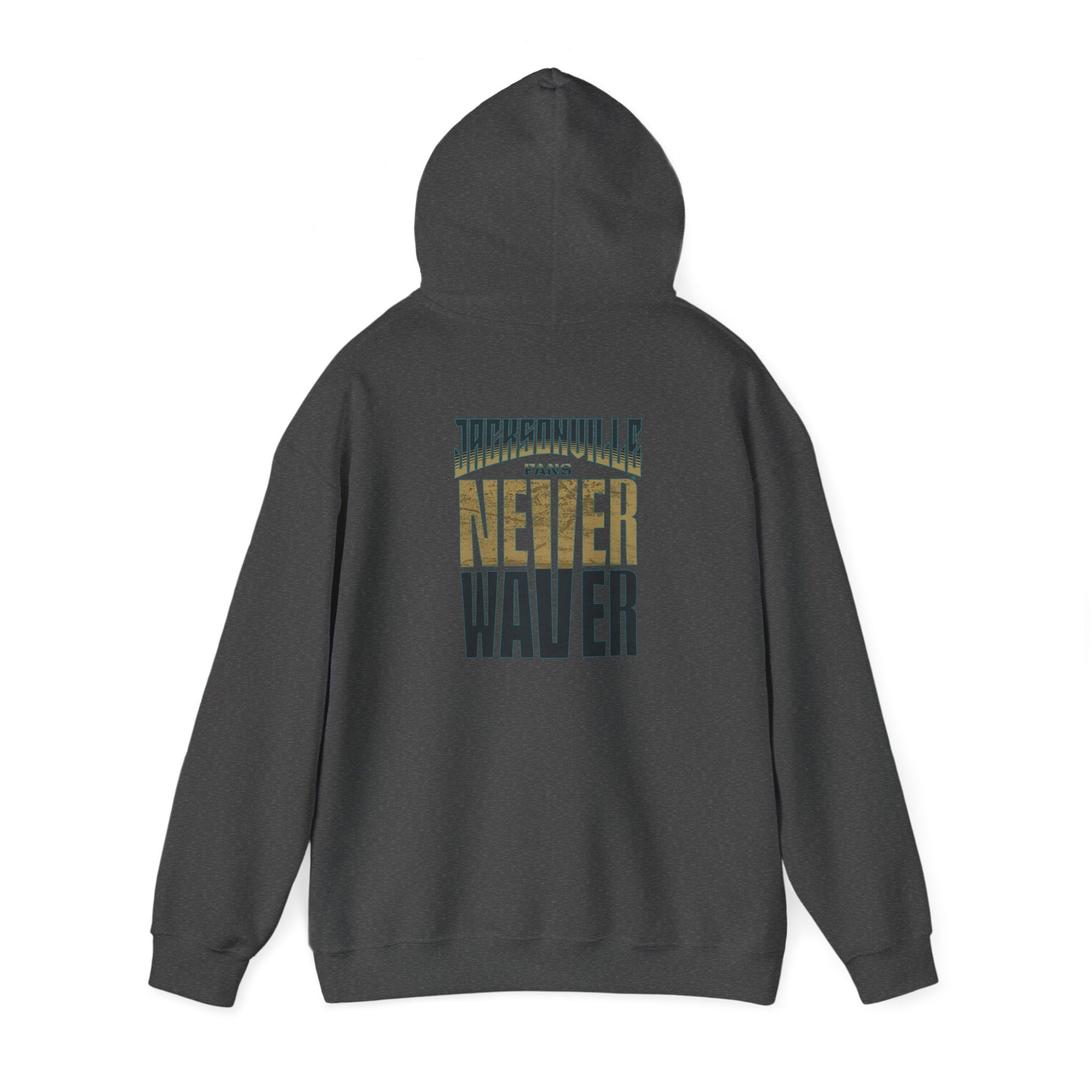 Unisex Heavy Blend™ Hoodie - 'NEVER WAVER' Jacksonville Fans Sweatshirt - Never Waver