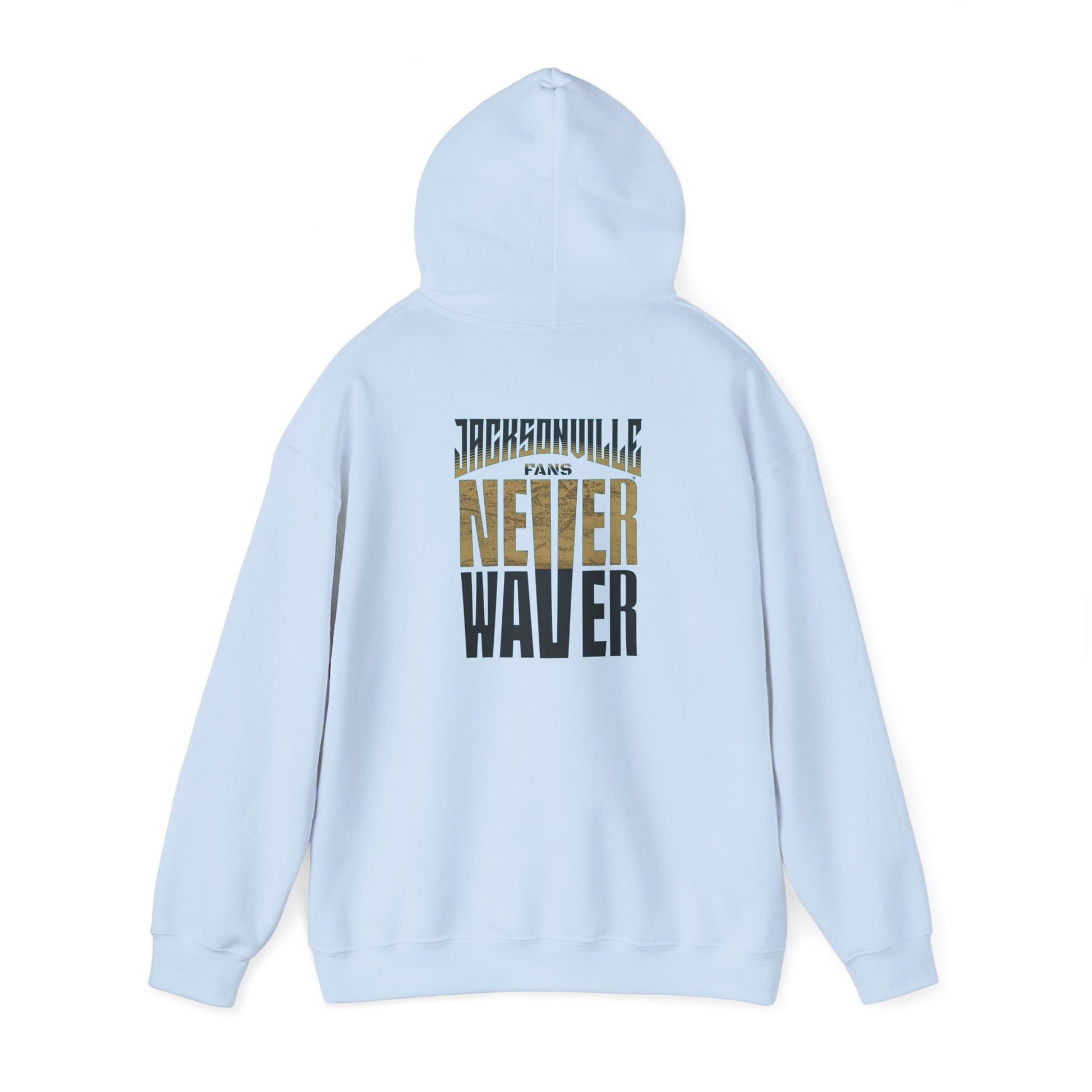 Unisex Heavy Blend™ Hoodie - 'NEVER WAVER' Jacksonville Fans Sweatshirt - Never Waver