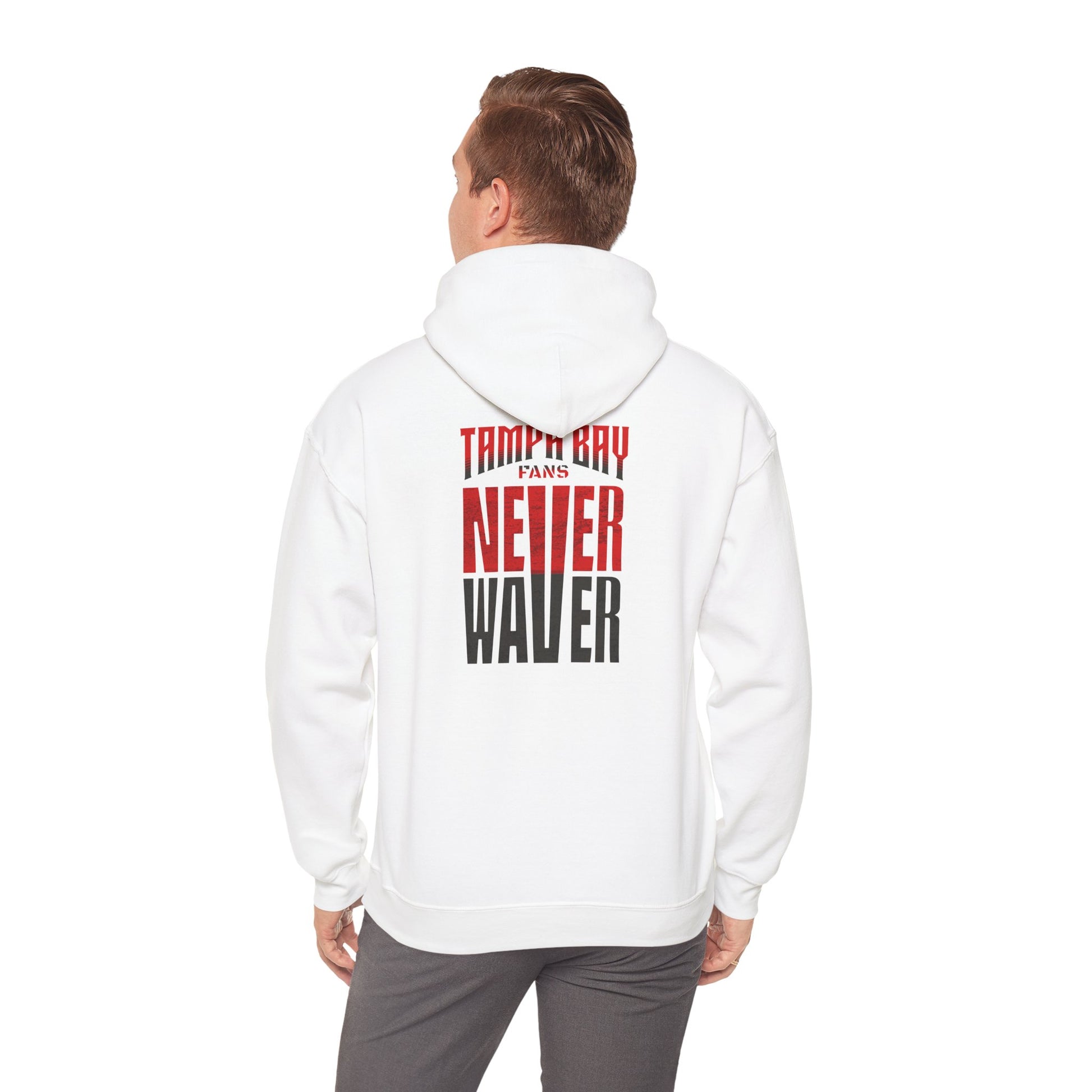 Unisex Heavy Blend Hoodie - Never Waver Tampa Bay Fans Sweatshirt - Never Waver
