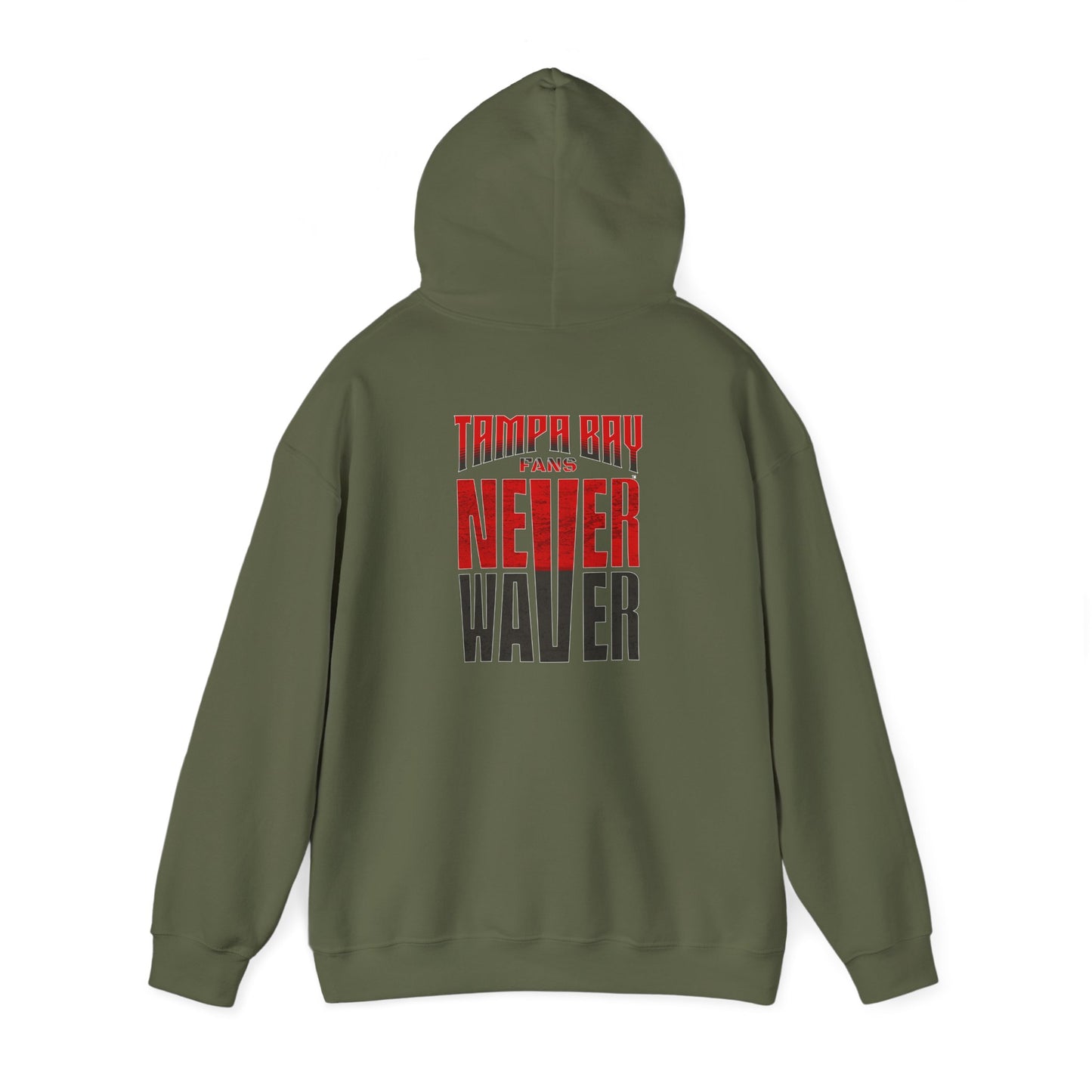 Unisex Heavy Blend Hoodie - Never Waver Tampa Bay Fans Sweatshirt - Never Waver