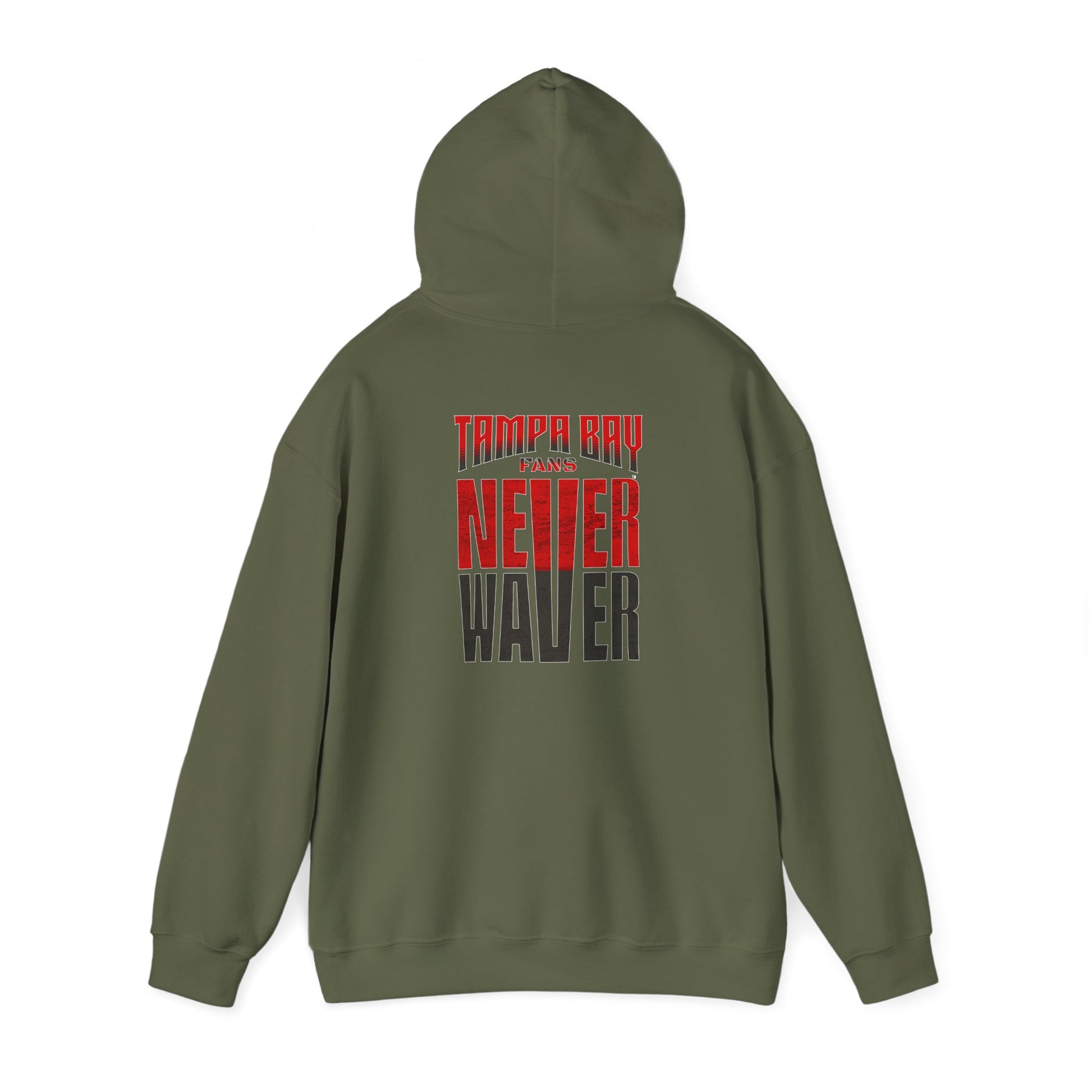 Unisex Heavy Blend Hoodie - Never Waver Tampa Bay Fans Sweatshirt - Never Waver