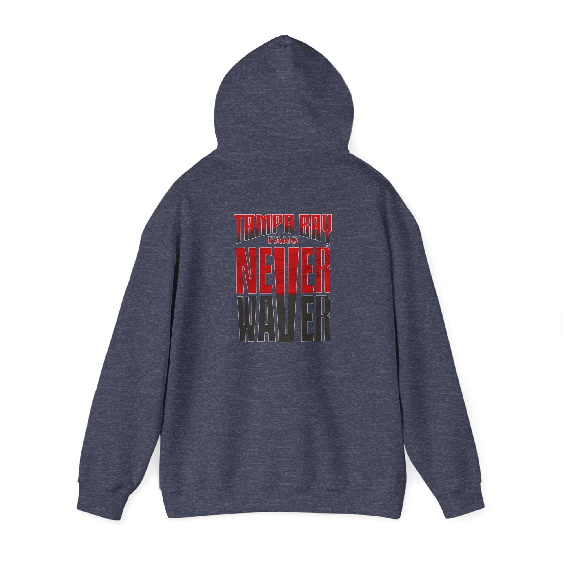 Unisex Heavy Blend Hoodie - Never Waver Tampa Bay Fans Sweatshirt - Never Waver