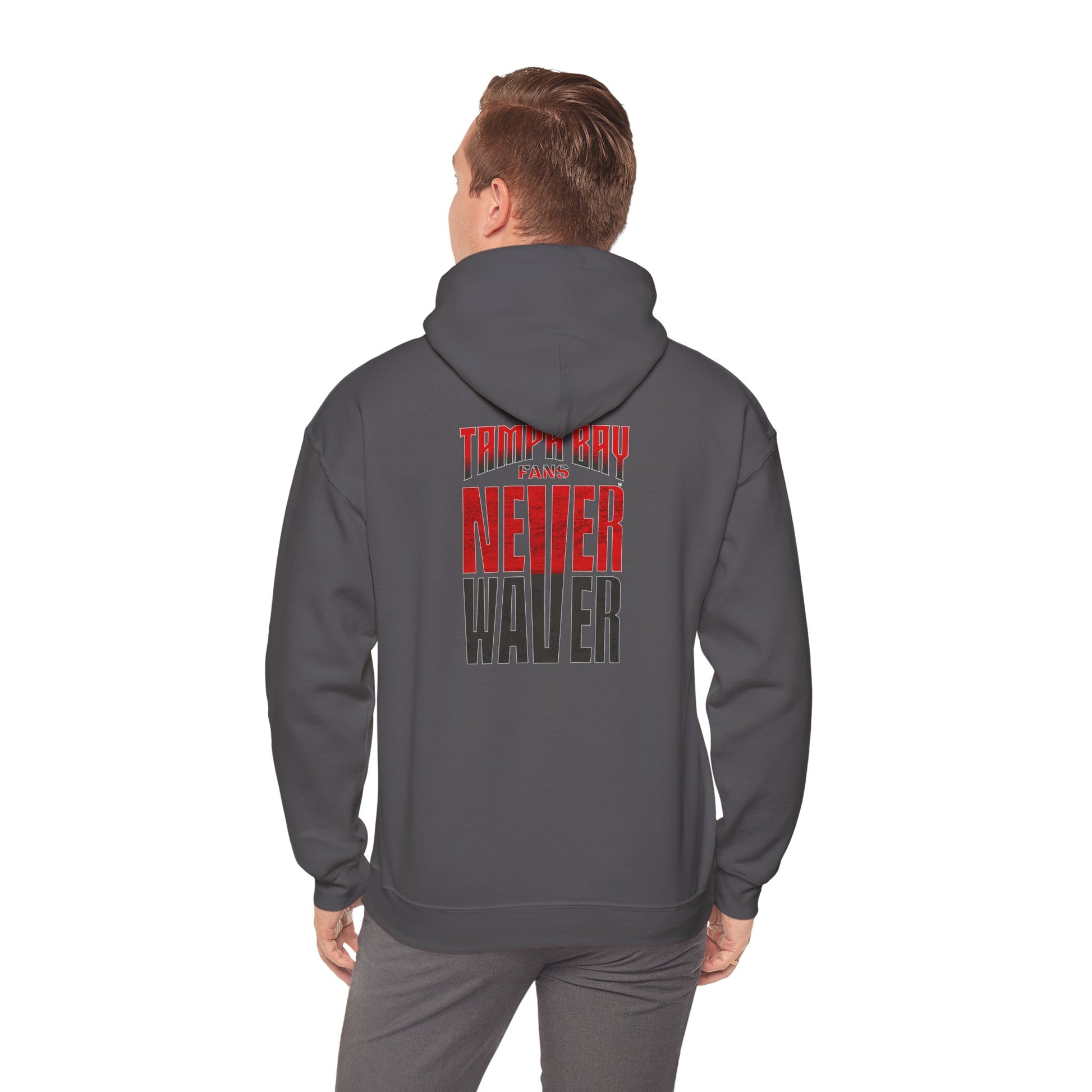 Unisex Heavy Blend Hoodie - Never Waver Tampa Bay Fans Sweatshirt - Never Waver
