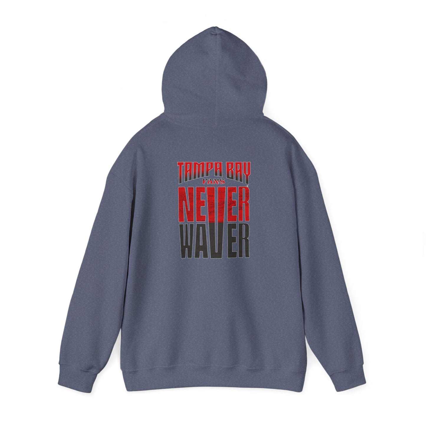Unisex Heavy Blend Hoodie - Never Waver Tampa Bay Fans Sweatshirt - Never Waver