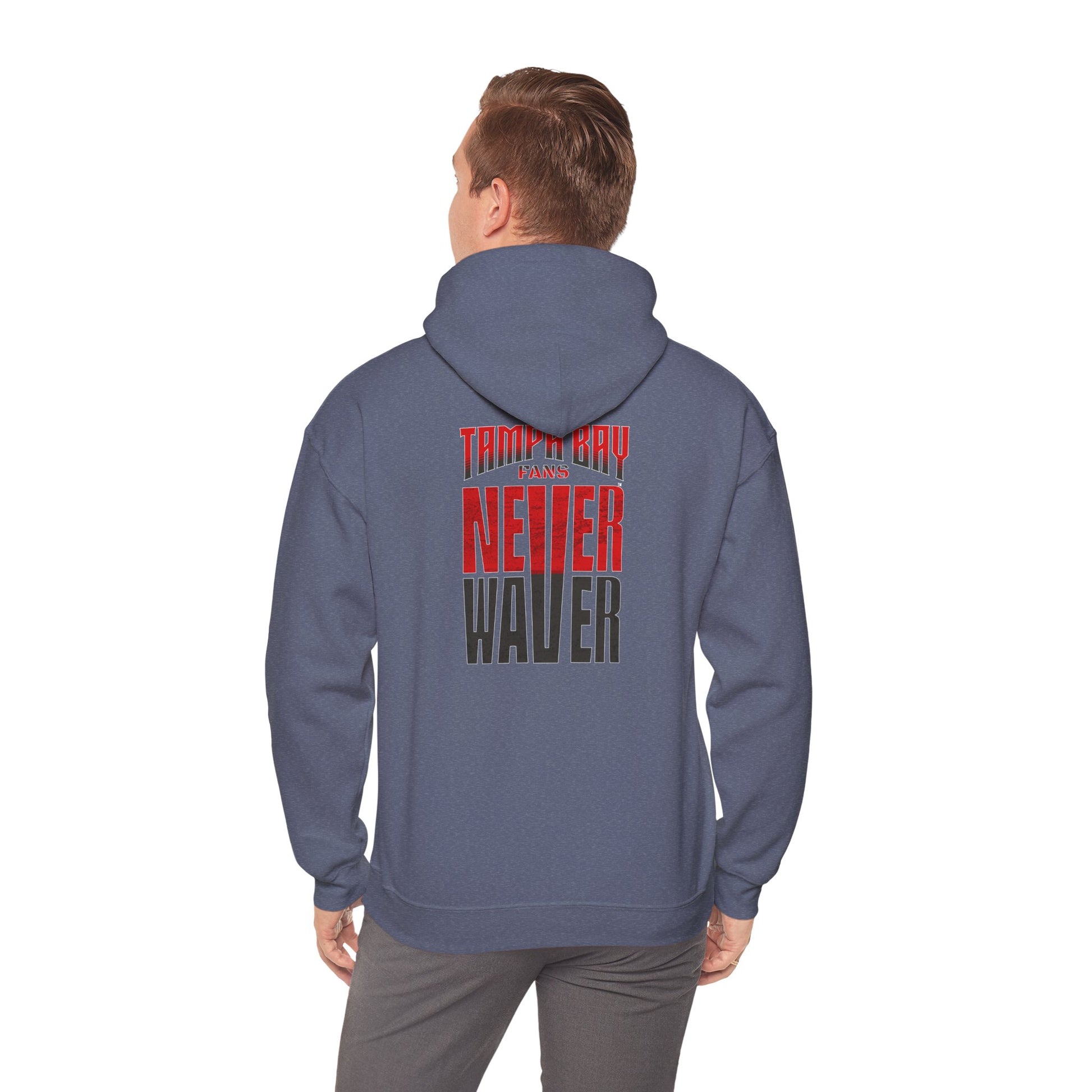 Unisex Heavy Blend Hoodie - Never Waver Tampa Bay Fans Sweatshirt - Never Waver