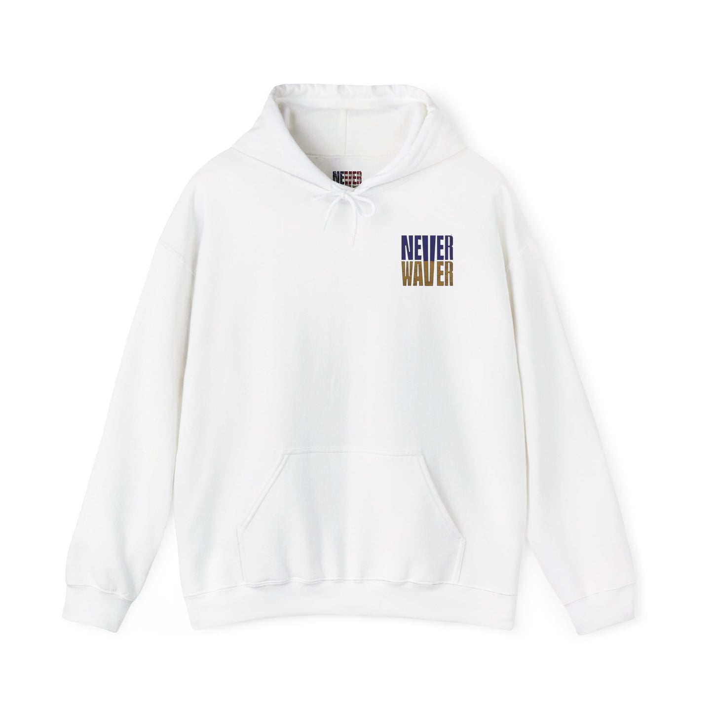 Unisex Hooded Sweatshirt - 'Never Waver' Baltimore Fans Apparel - Never Waver