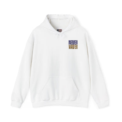 Unisex Hooded Sweatshirt - 'Never Waver' Baltimore Fans Apparel - Never Waver