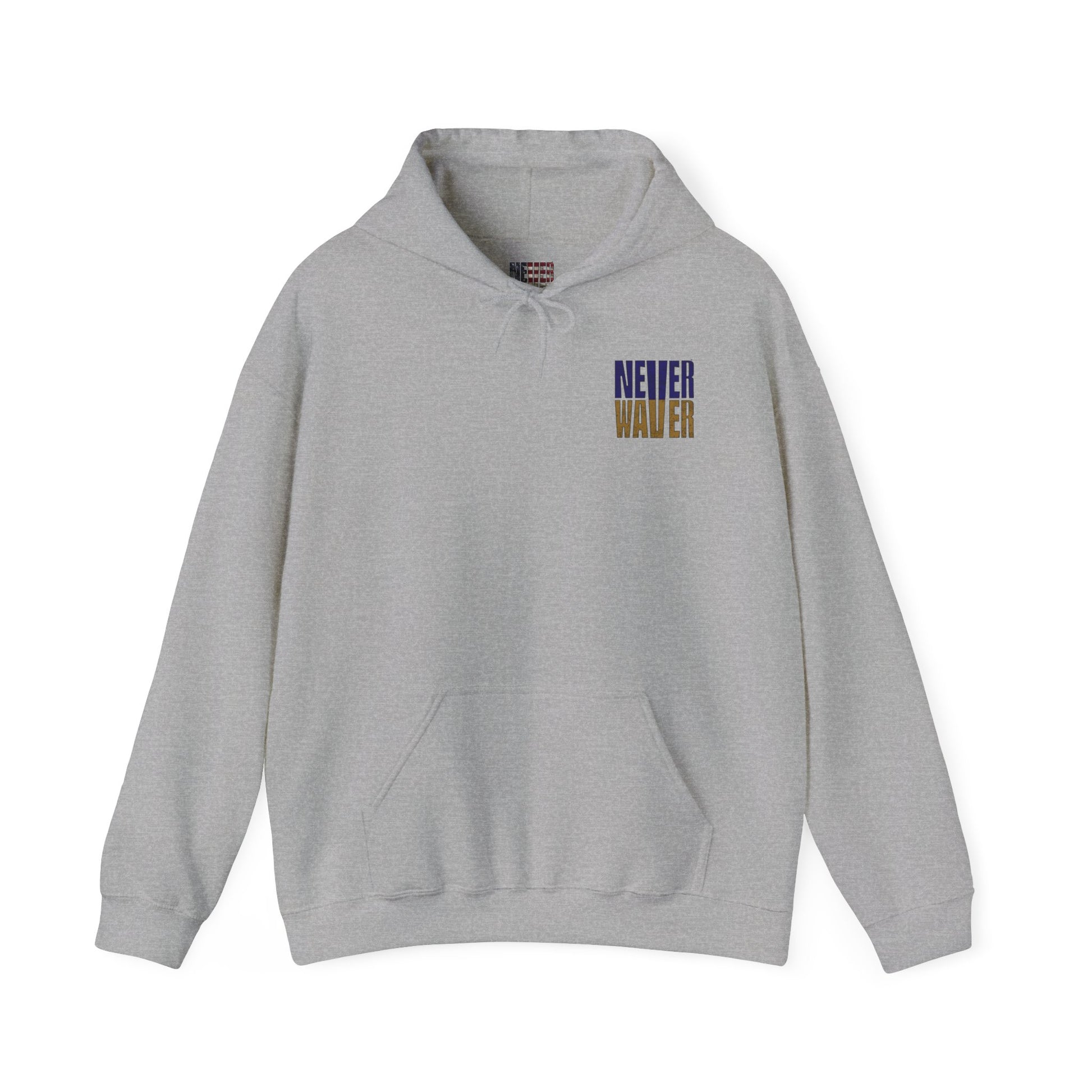 Unisex Hooded Sweatshirt - 'Never Waver' Baltimore Fans Apparel - Never Waver