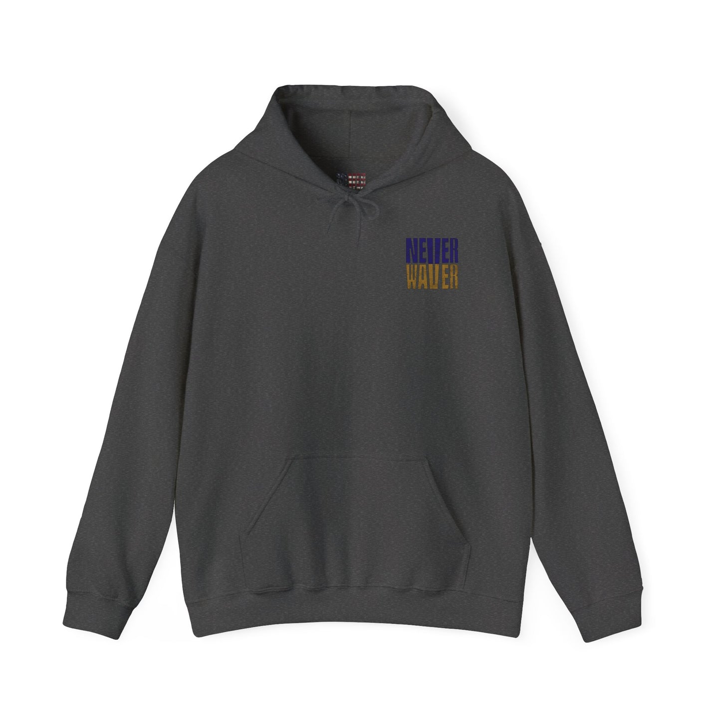 Unisex Hooded Sweatshirt - 'Never Waver' Baltimore Fans Apparel - Never Waver