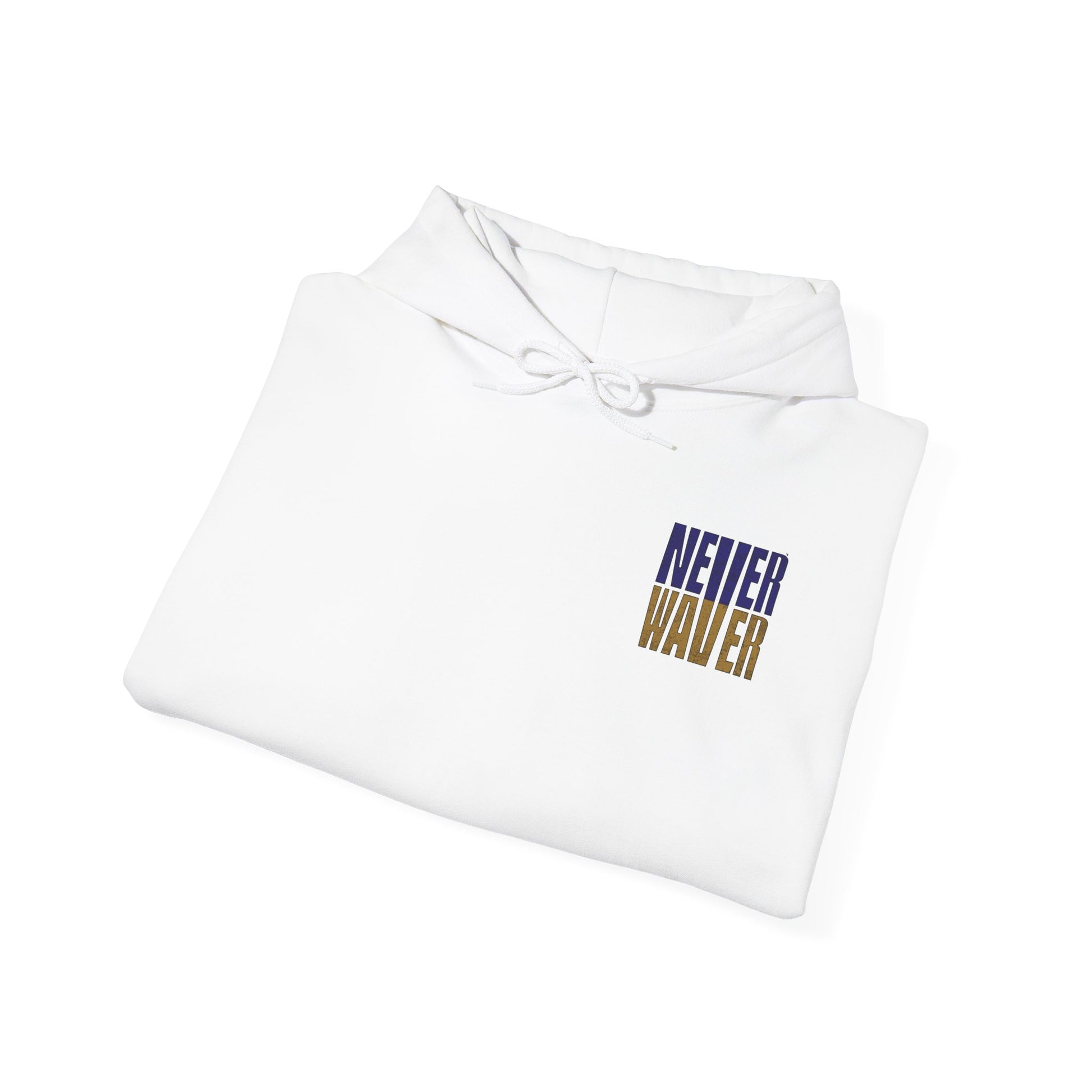 Unisex Hooded Sweatshirt - 'Never Waver' Baltimore Fans Apparel - Never Waver