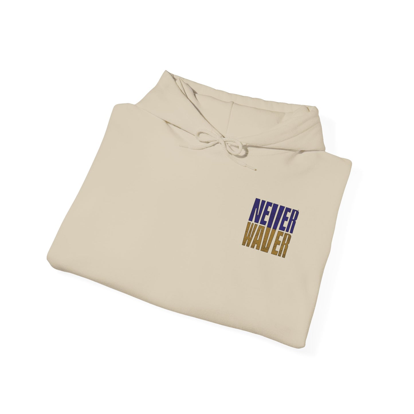 Unisex Hooded Sweatshirt - 'Never Waver' Baltimore Fans Apparel - Never Waver