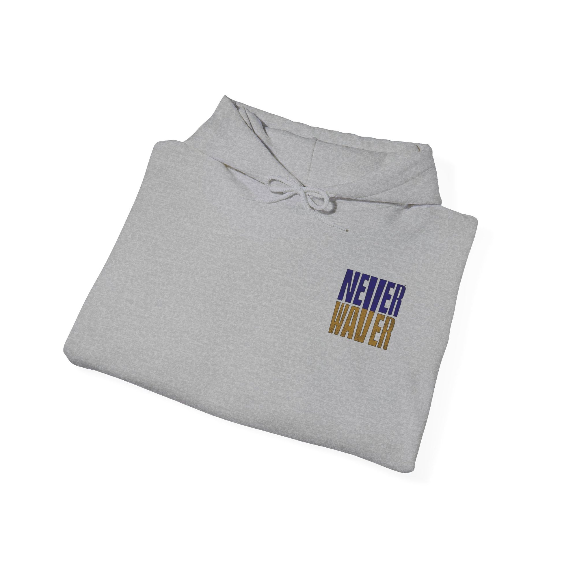 Unisex Hooded Sweatshirt - 'Never Waver' Baltimore Fans Apparel - Never Waver