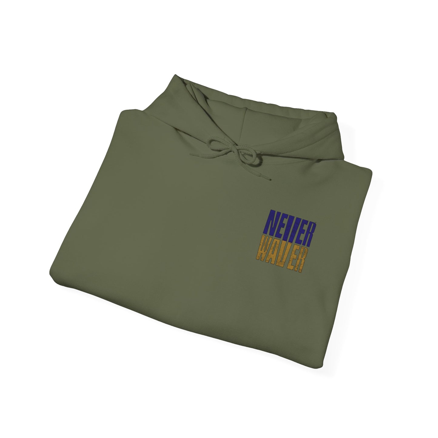 Unisex Hooded Sweatshirt - 'Never Waver' Baltimore Fans Apparel - Never Waver