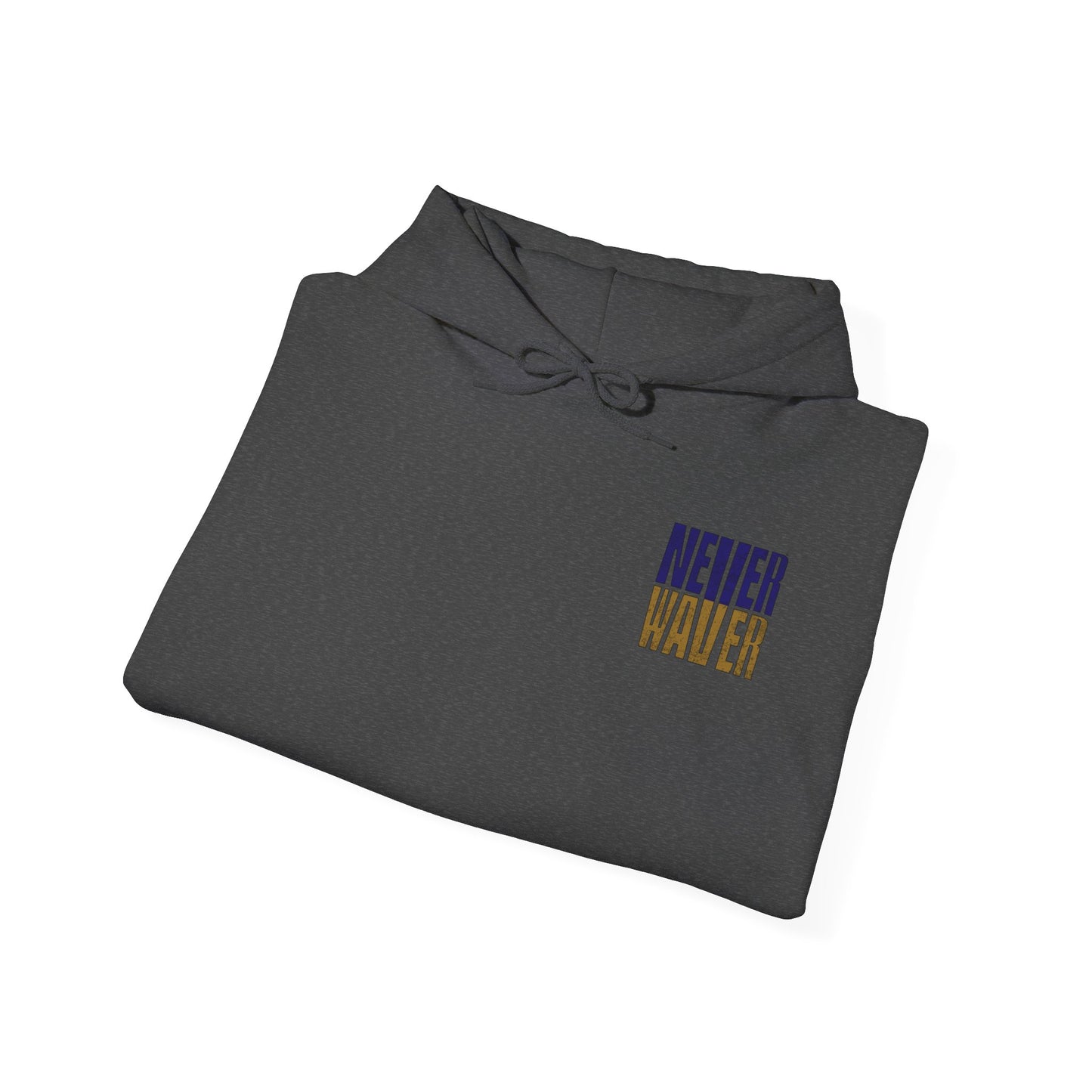 Unisex Hooded Sweatshirt - 'Never Waver' Baltimore Fans Apparel - Never Waver