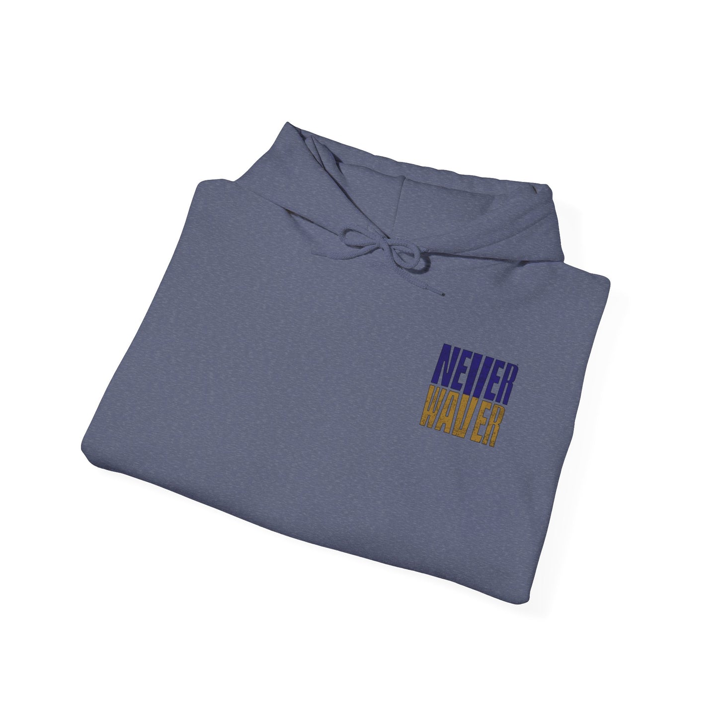 Unisex Hooded Sweatshirt - 'Never Waver' Baltimore Fans Apparel - Never Waver