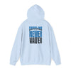 Carolina Fans Never Waver Hooded Sweatshirt | Unisex Heavy Blend™ | Casual Comfort for Fans - Never Waver
