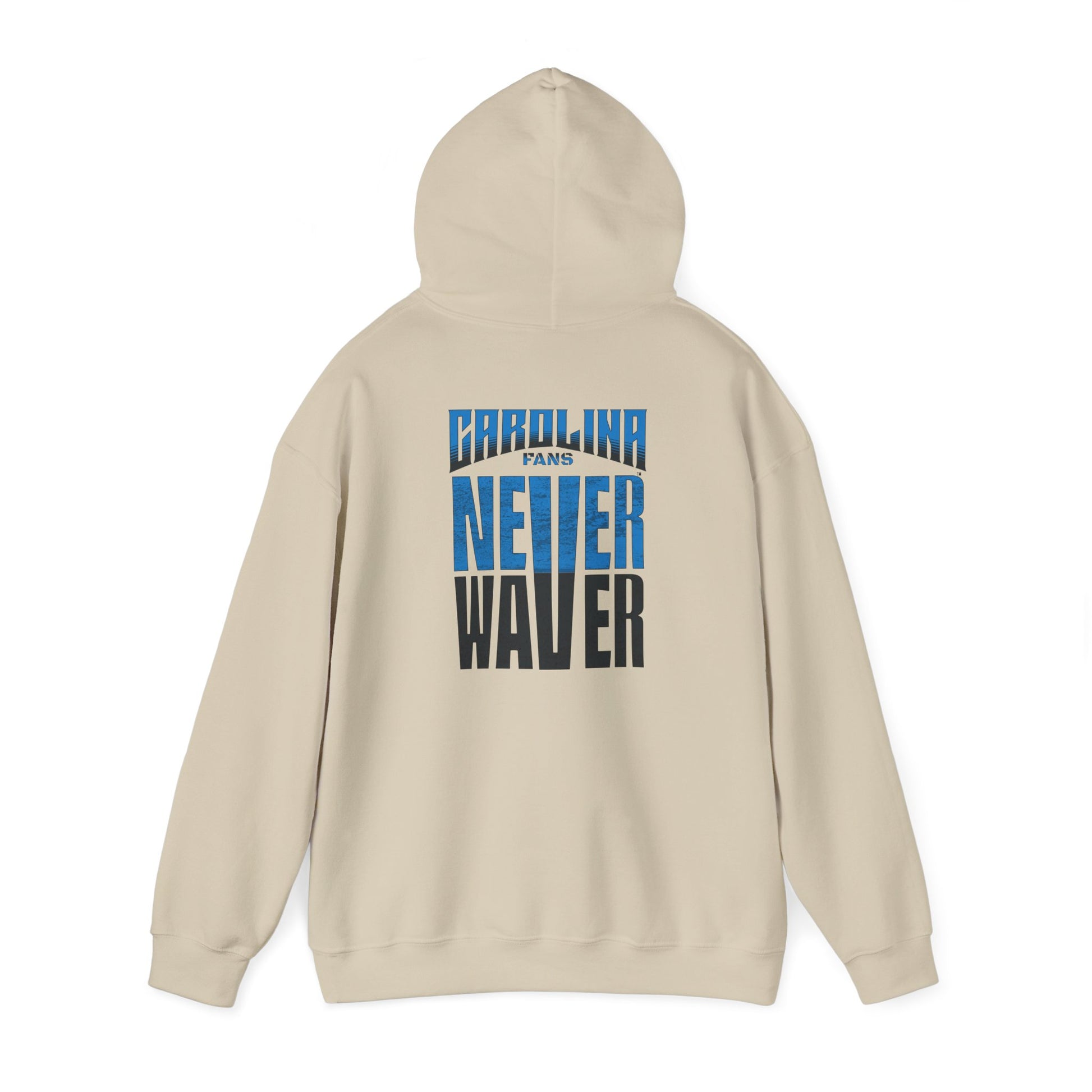 Carolina Fans Never Waver Hooded Sweatshirt | Unisex Heavy Blend™ | Casual Comfort for Fans - Never Waver