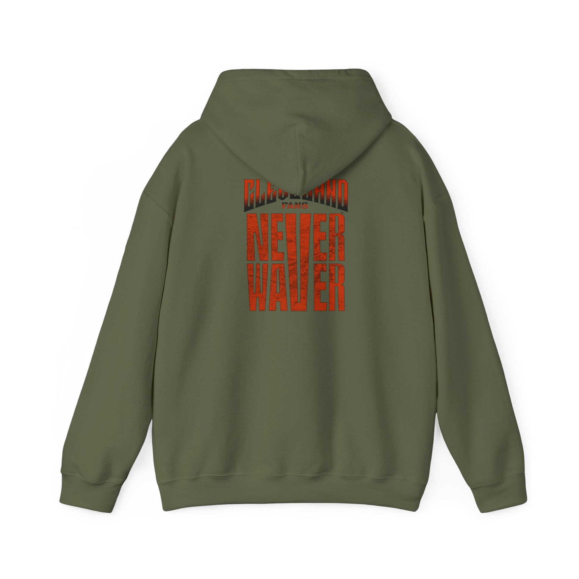 Cleveland Fans Never Waver Unisex Hooded Sweatshirt - Heavy Blend™ - Never Waver