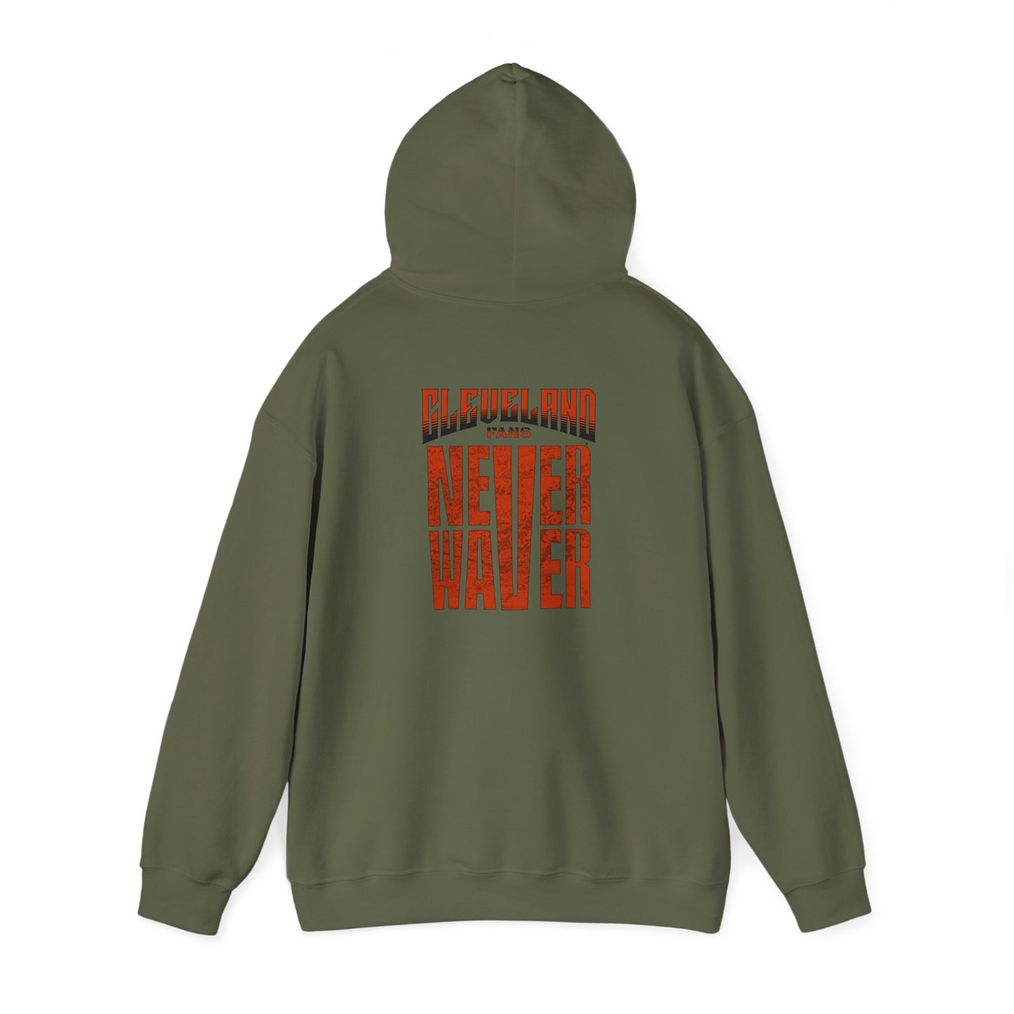 Cleveland Fans Never Waver Unisex Hooded Sweatshirt - Heavy Blend™ - Never Waver
