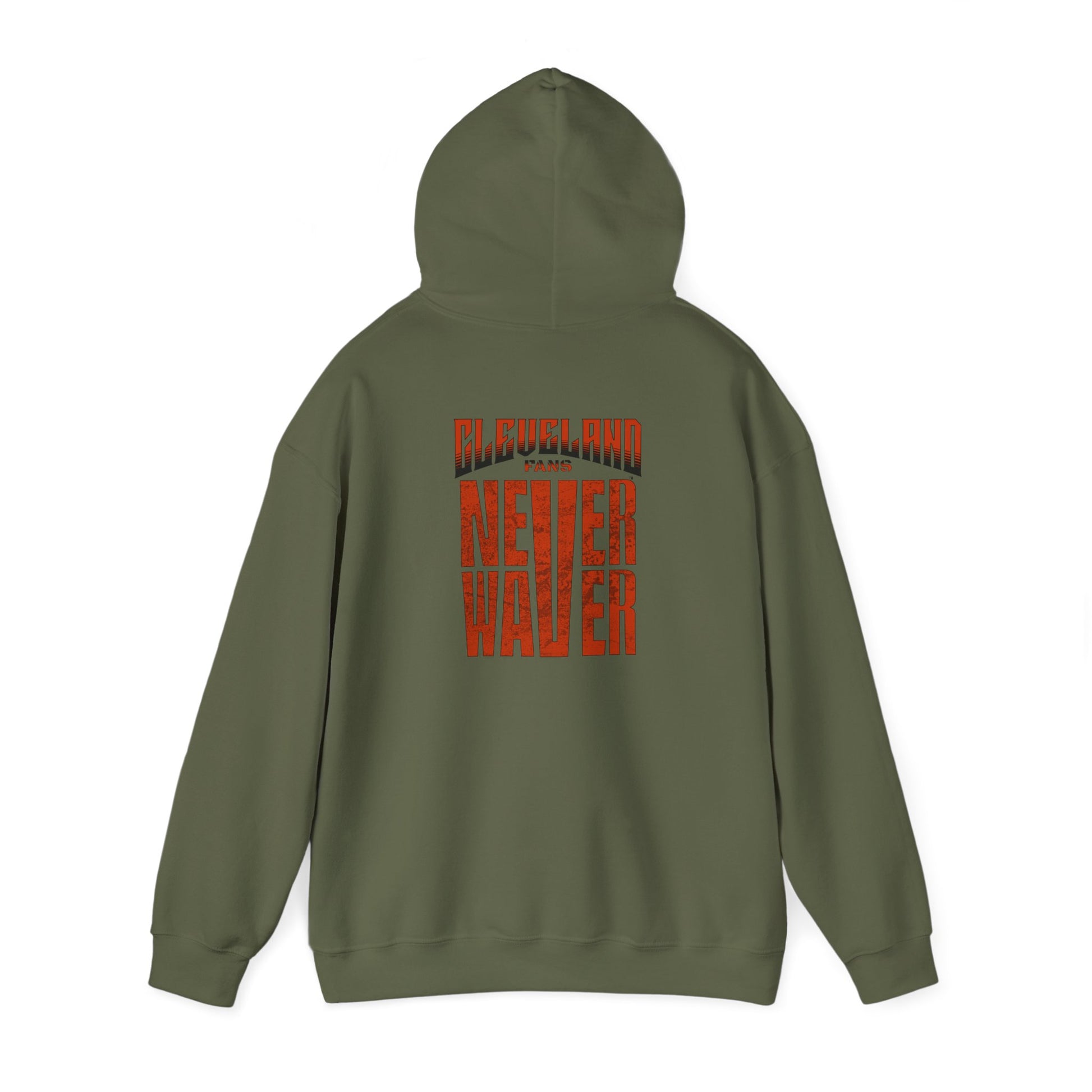 Cleveland Fans Never Waver Unisex Hooded Sweatshirt - Heavy Blend™ - Never Waver