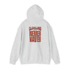 Cleveland Fans Never Waver w Leopard Football Unisex Hoodie - Cozy Heavy Blend Sweatshirt for Comfort and Style - Never Waver