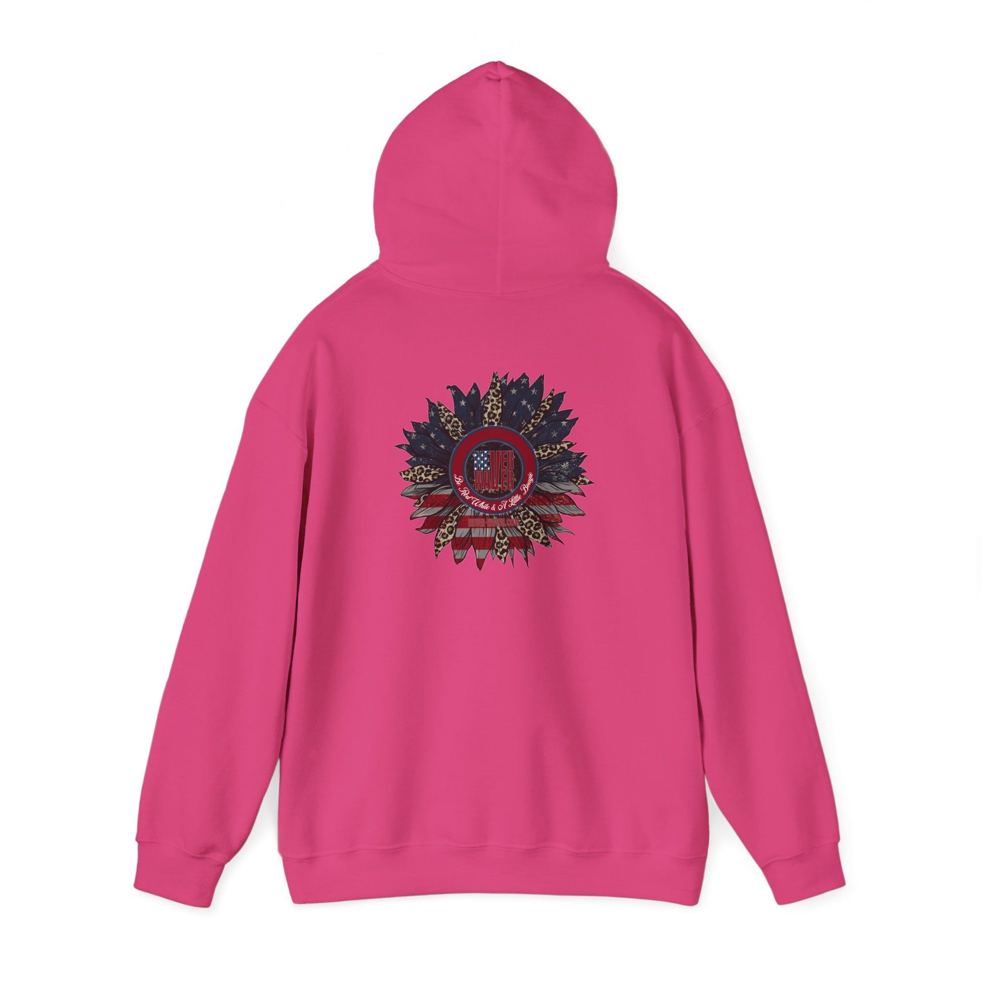 Never Waver Be Red White and A Little Bougie Unisex Heavy Blend™ Hooded Sweatshirt - Never Waver