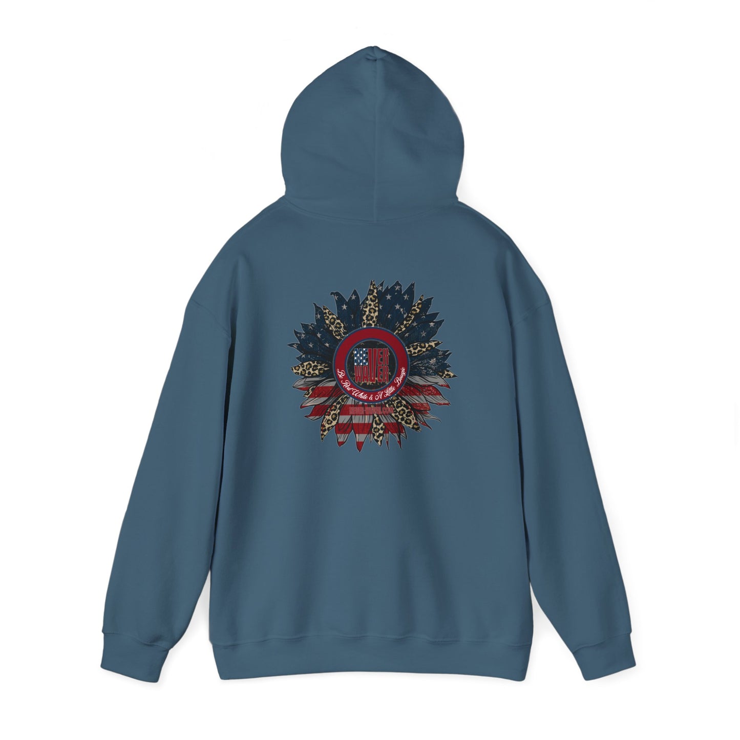 Never Waver Be Red White and A Little Bougie Unisex Heavy Blend™ Hooded Sweatshirt - Never Waver