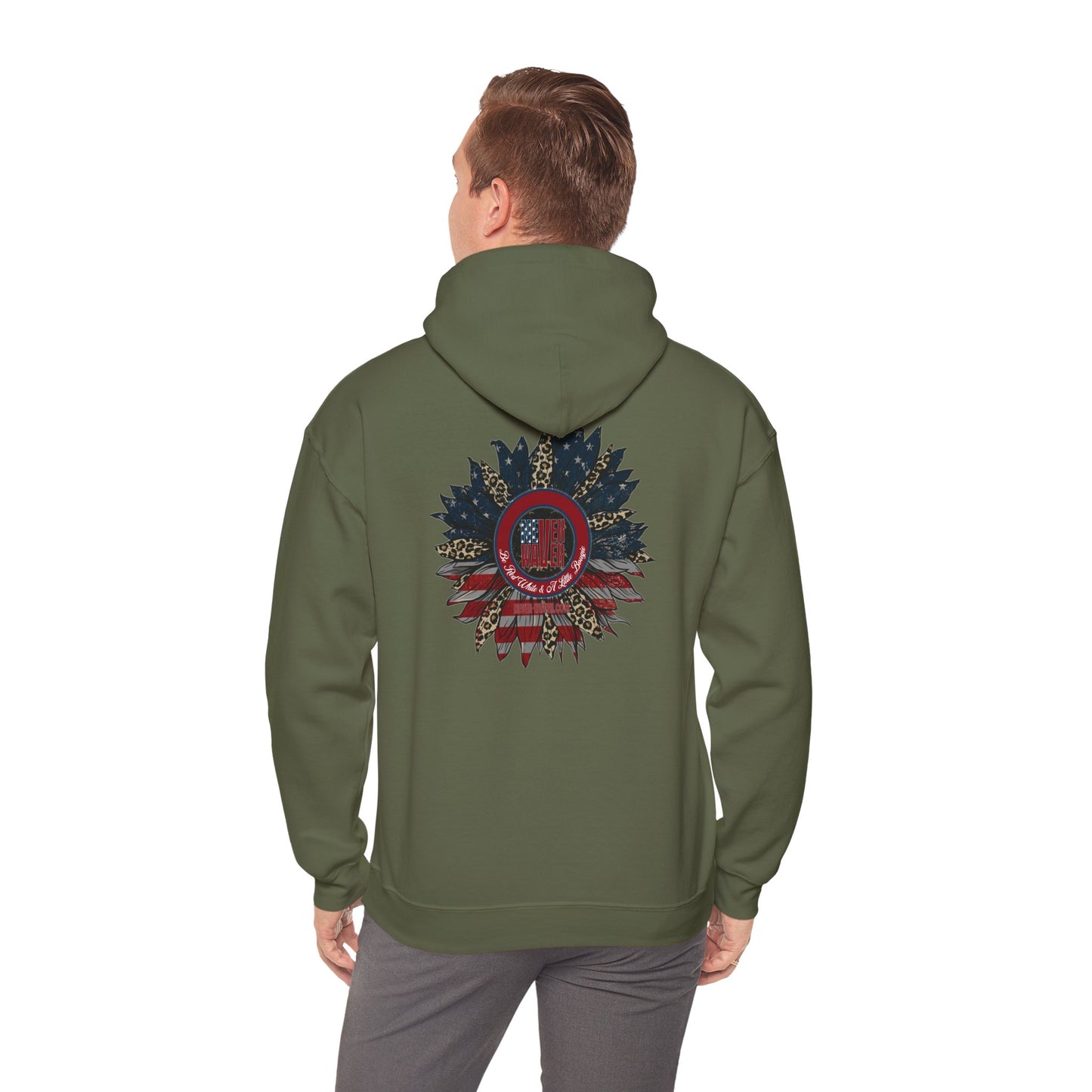 Never Waver Be Red White and A Little Bougie Unisex Heavy Blend™ Hooded Sweatshirt - Never Waver