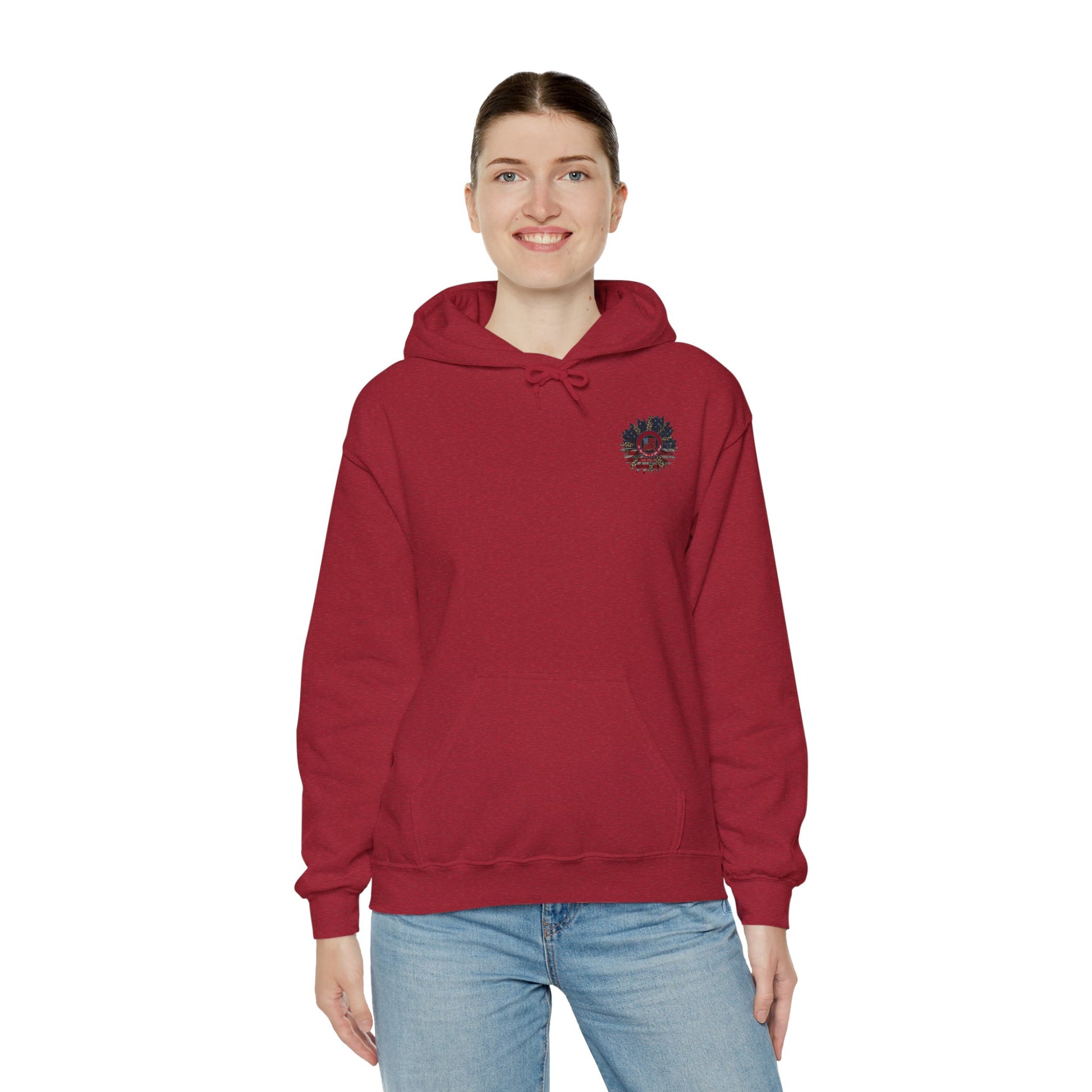 Never Waver Be Red White and A Little Bougie Unisex Heavy Blend™ Hooded Sweatshirt - Never Waver