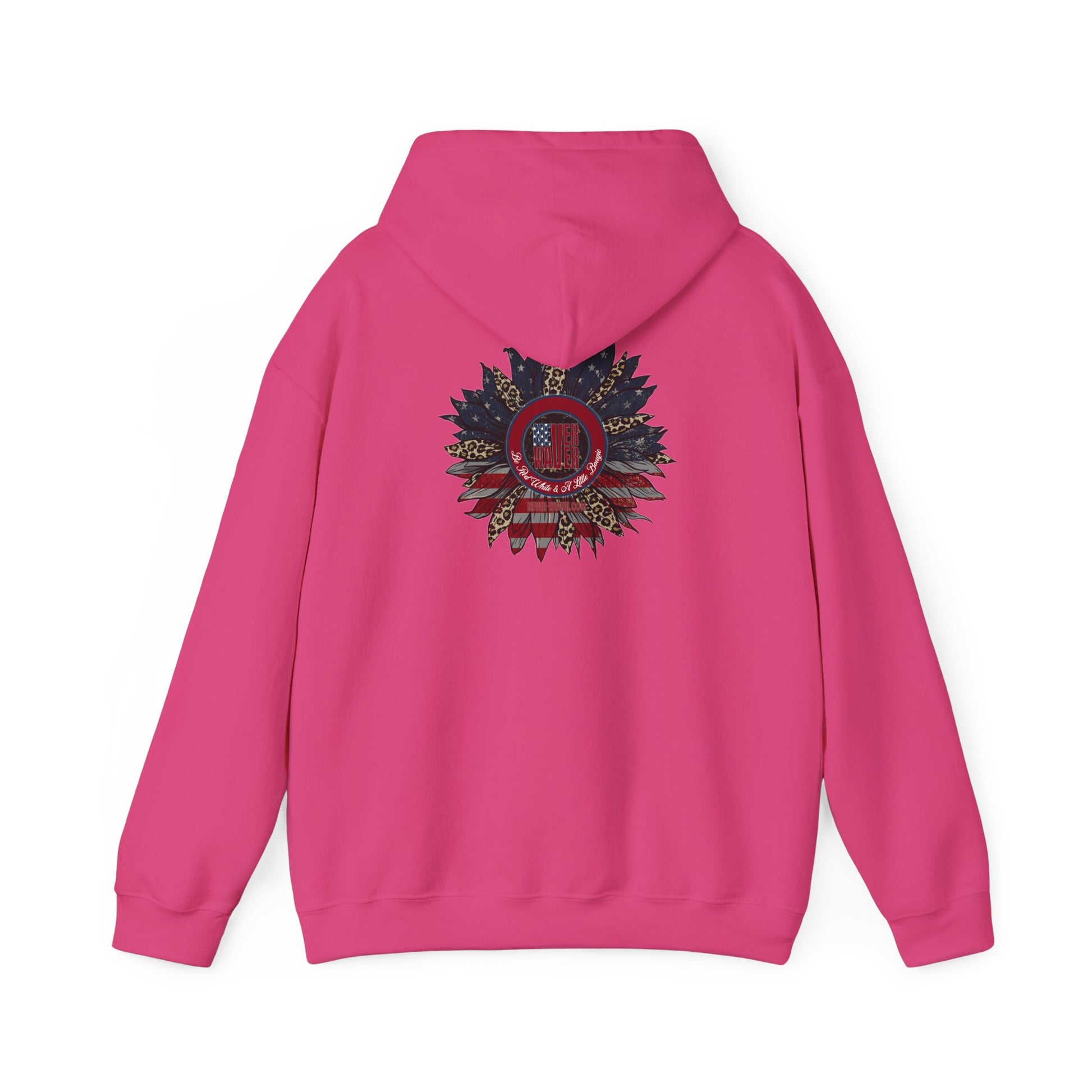 Never Waver Be Red White and A Little Bougie Unisex Heavy Blend™ Hooded Sweatshirt - Never Waver