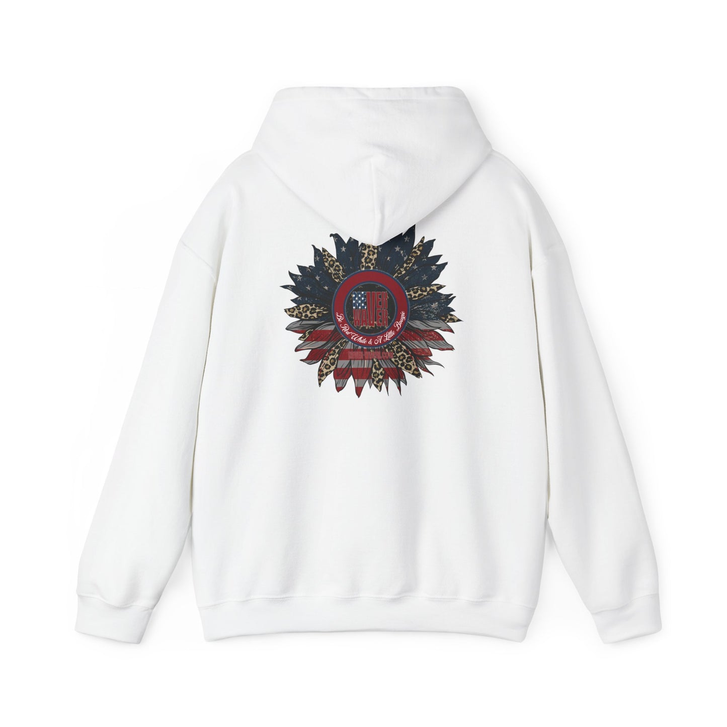 Never Waver Be Red White and A Little Bougie Unisex Heavy Blend™ Hooded Sweatshirt - Never Waver