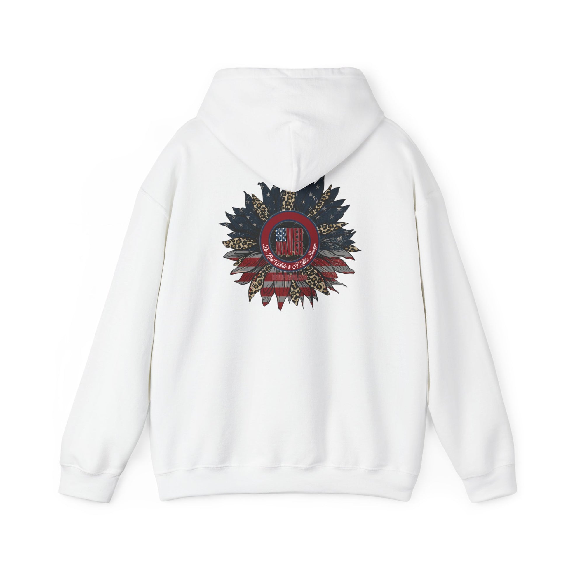 Never Waver Be Red White and A Little Bougie Unisex Heavy Blend™ Hooded Sweatshirt - Never Waver