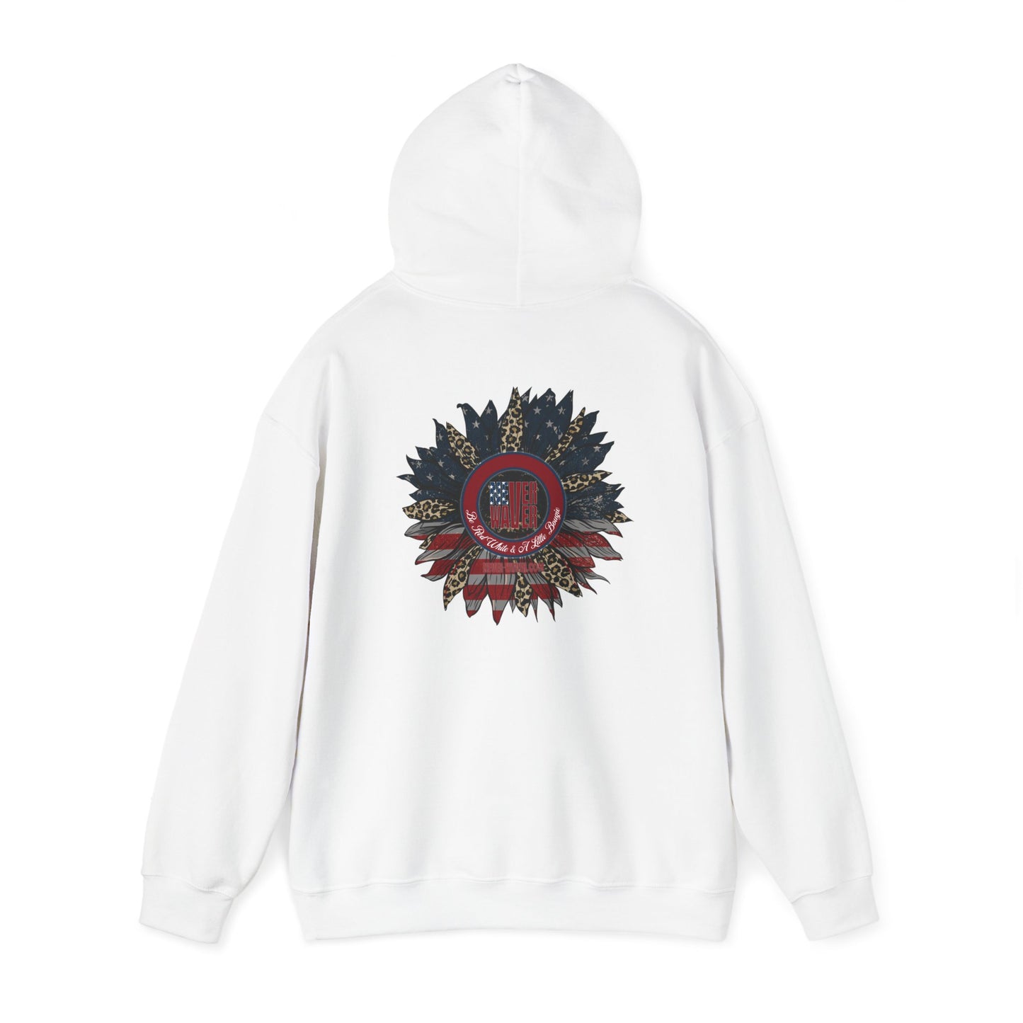 Never Waver Be Red White and A Little Bougie Unisex Heavy Blend™ Hooded Sweatshirt - Never Waver