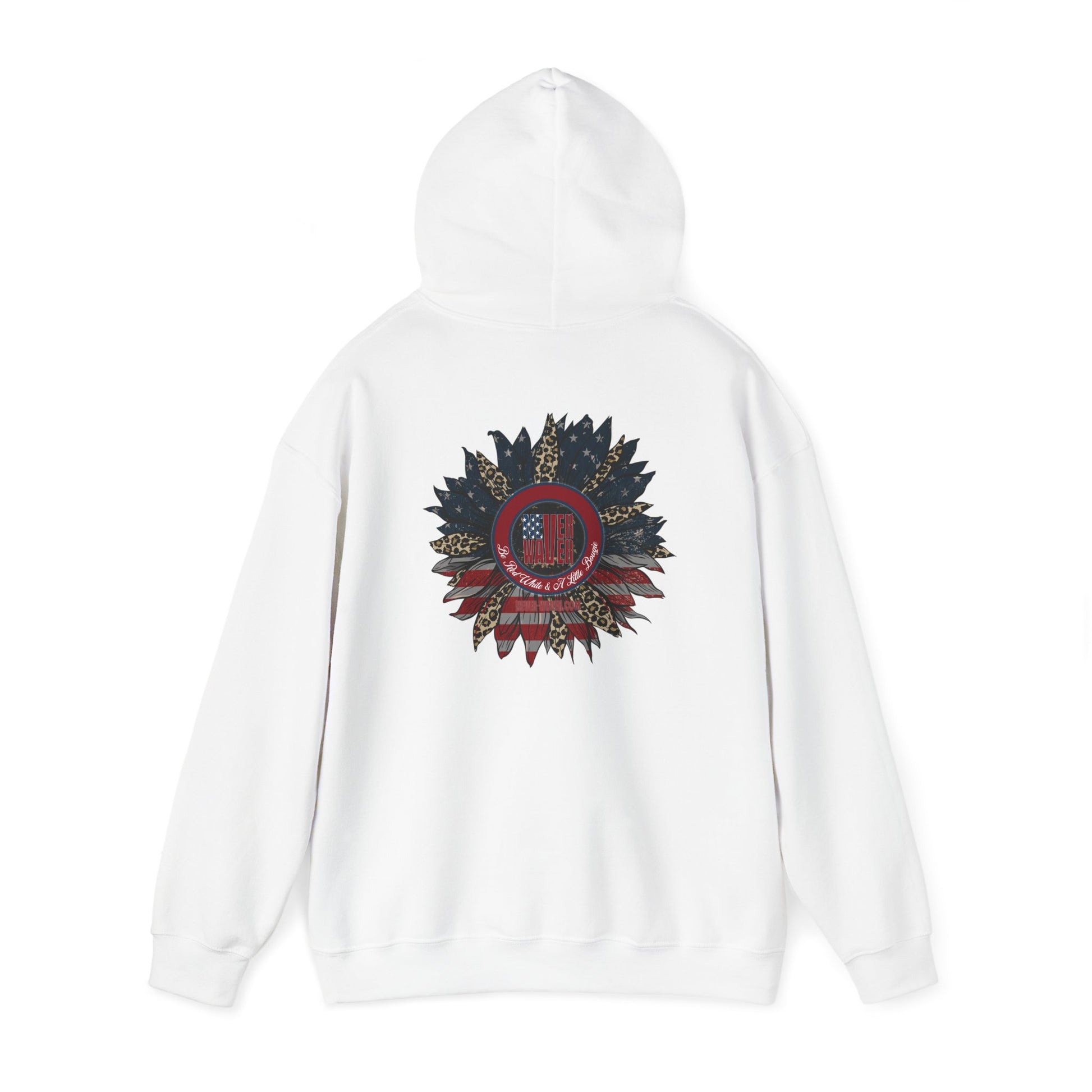 Never Waver Be Red White and A Little Bougie Unisex Heavy Blend™ Hooded Sweatshirt - Never Waver