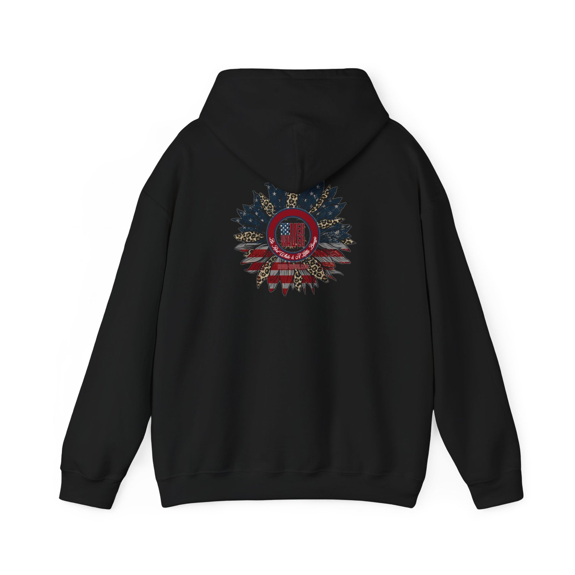 Never Waver Be Red White and A Little Bougie Unisex Heavy Blend™ Hooded Sweatshirt - Never Waver