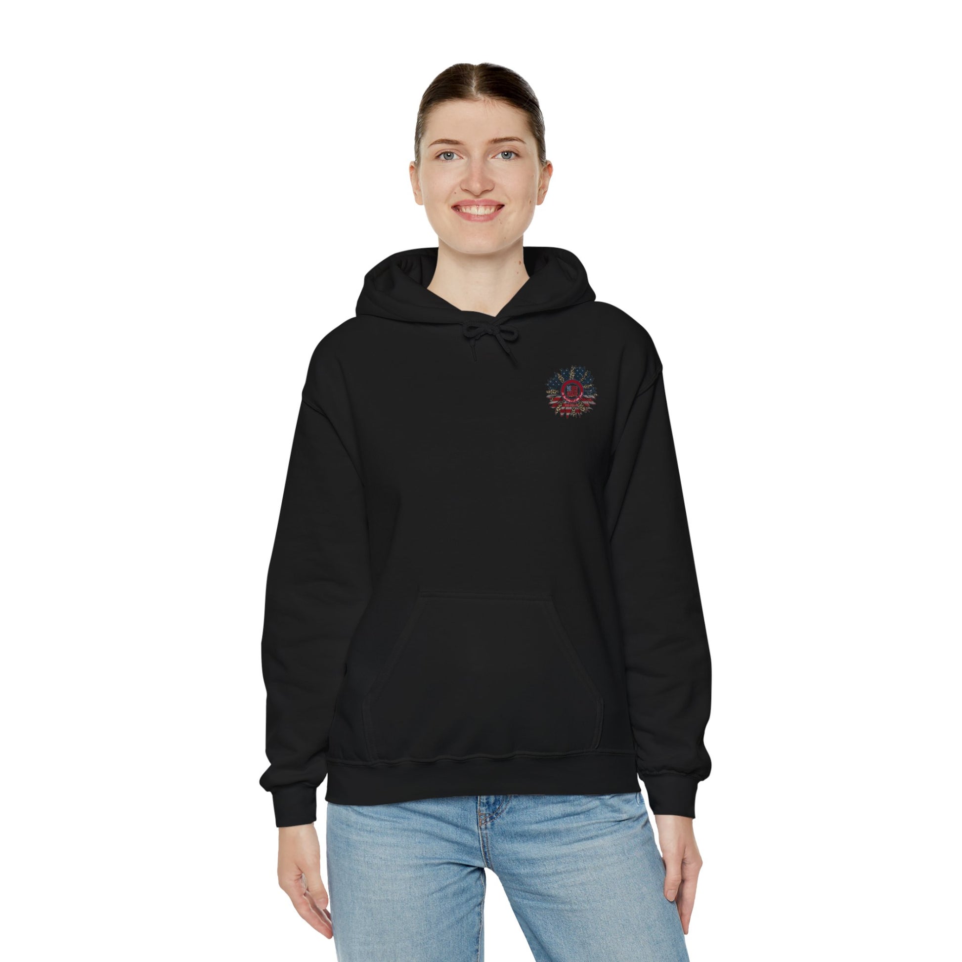 Never Waver Be Red White and A Little Bougie Unisex Heavy Blend™ Hooded Sweatshirt - Never Waver