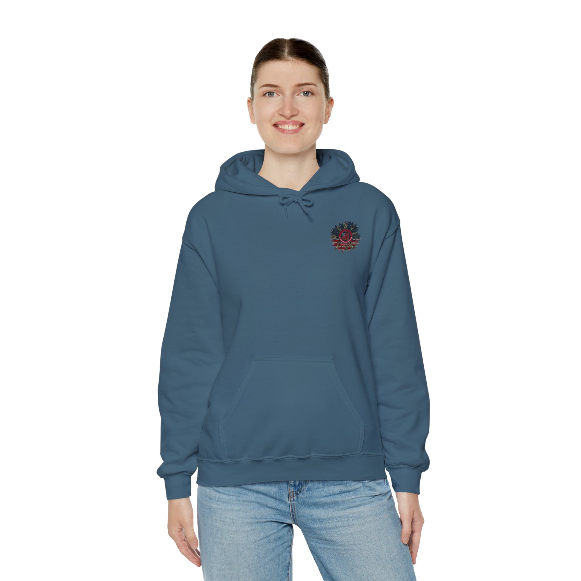 Never Waver Be Red White and A Little Bougie Unisex Heavy Blend™ Hooded Sweatshirt - Never Waver