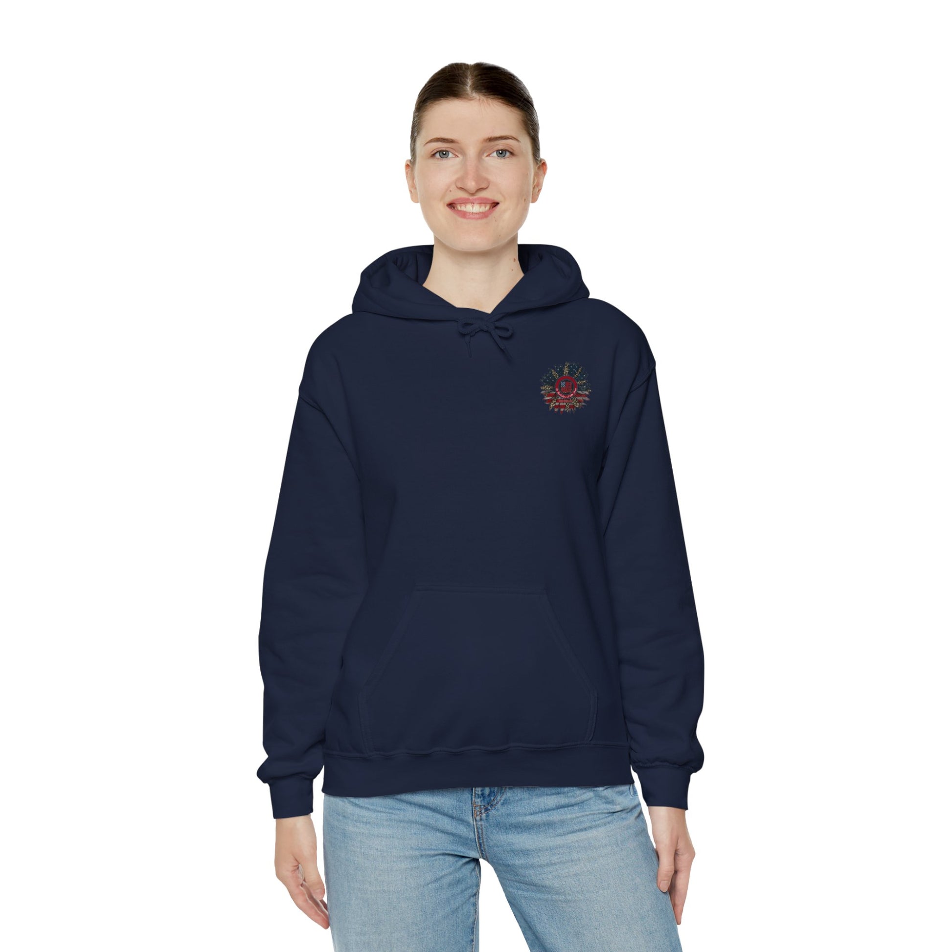 Never Waver Be Red White and A Little Bougie Unisex Heavy Blend™ Hooded Sweatshirt - Never Waver