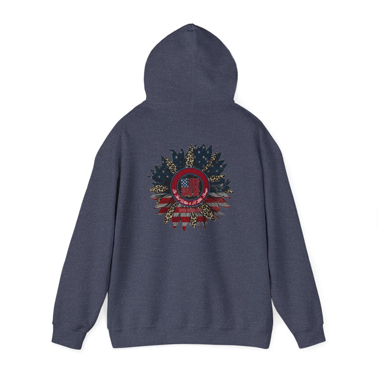 Never Waver Be Red White and A Little Bougie Unisex Heavy Blend™ Hooded Sweatshirt - Never Waver