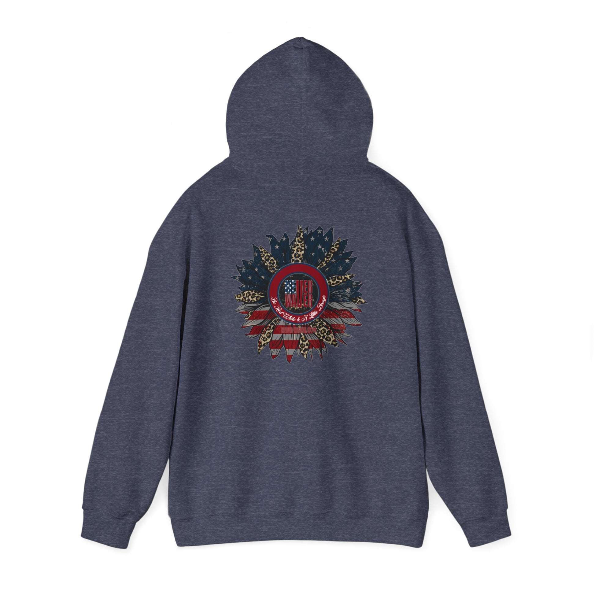 Never Waver Be Red White and A Little Bougie Unisex Heavy Blend™ Hooded Sweatshirt - Never Waver