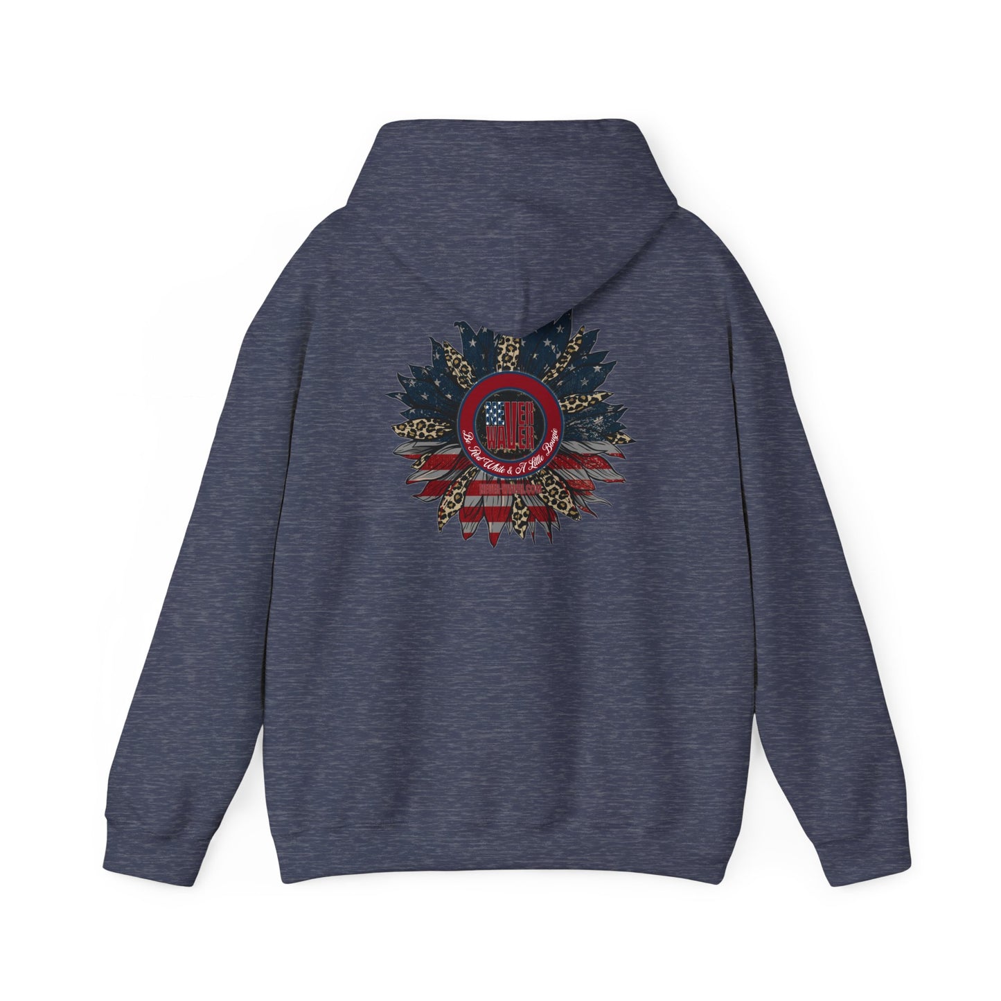 Never Waver Be Red White and A Little Bougie Unisex Heavy Blend™ Hooded Sweatshirt - Never Waver