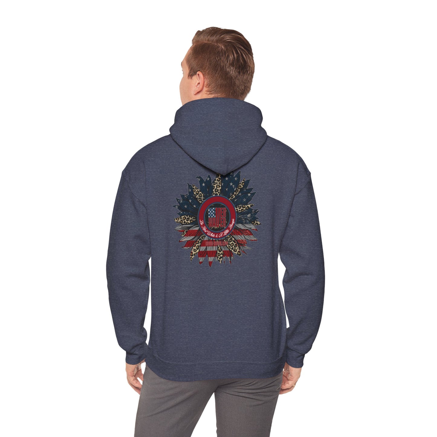 Never Waver Be Red White and A Little Bougie Unisex Heavy Blend™ Hooded Sweatshirt - Never Waver