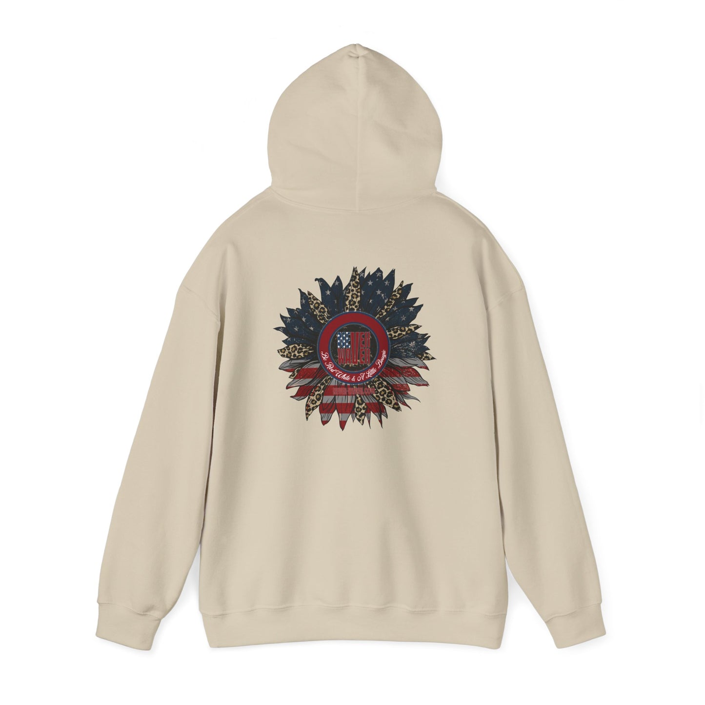 Never Waver Be Red White and A Little Bougie Unisex Heavy Blend™ Hooded Sweatshirt - Never Waver