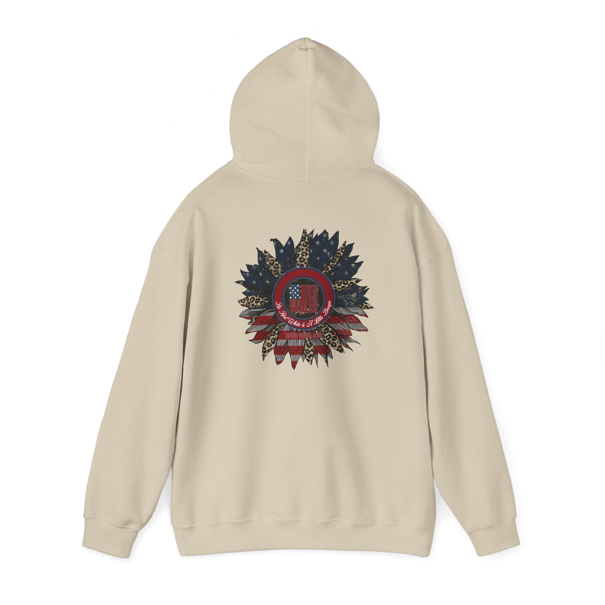 Never Waver Be Red White and A Little Bougie Unisex Heavy Blend™ Hooded Sweatshirt - Never Waver