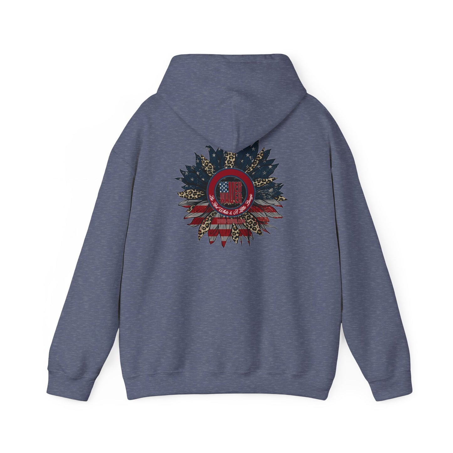 Never Waver Be Red White and A Little Bougie Unisex Heavy Blend™ Hooded Sweatshirt - Never Waver
