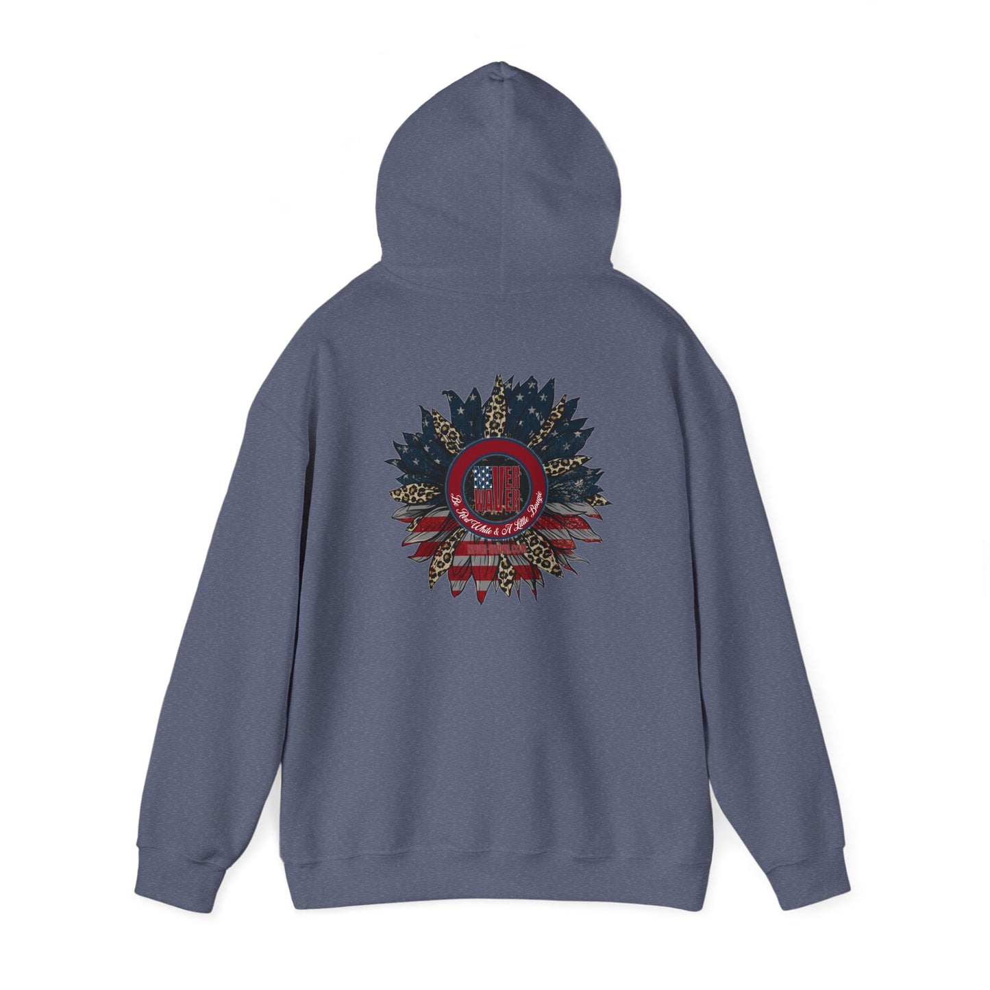 Never Waver Be Red White and A Little Bougie Unisex Heavy Blend™ Hooded Sweatshirt - Never Waver