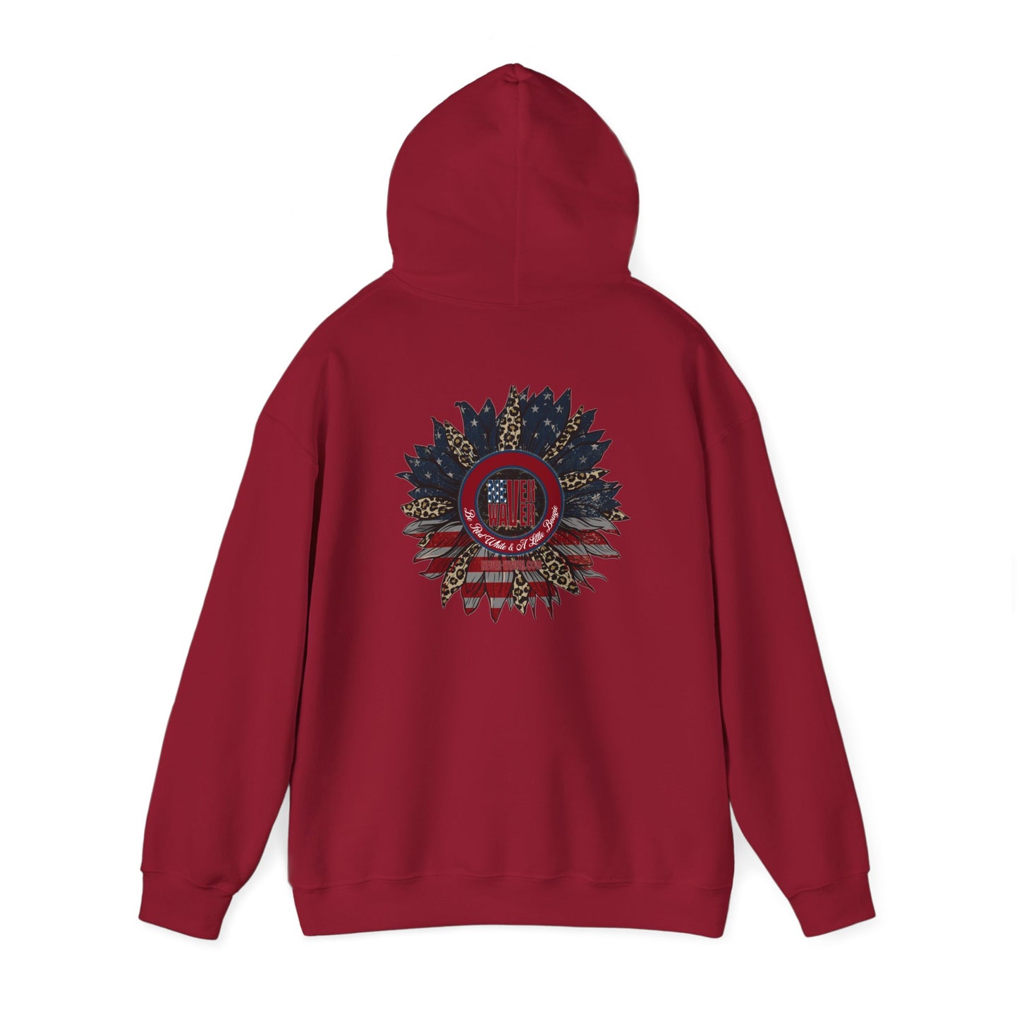 Never Waver Be Red White and A Little Bougie Unisex Heavy Blend™ Hooded Sweatshirt - Never Waver