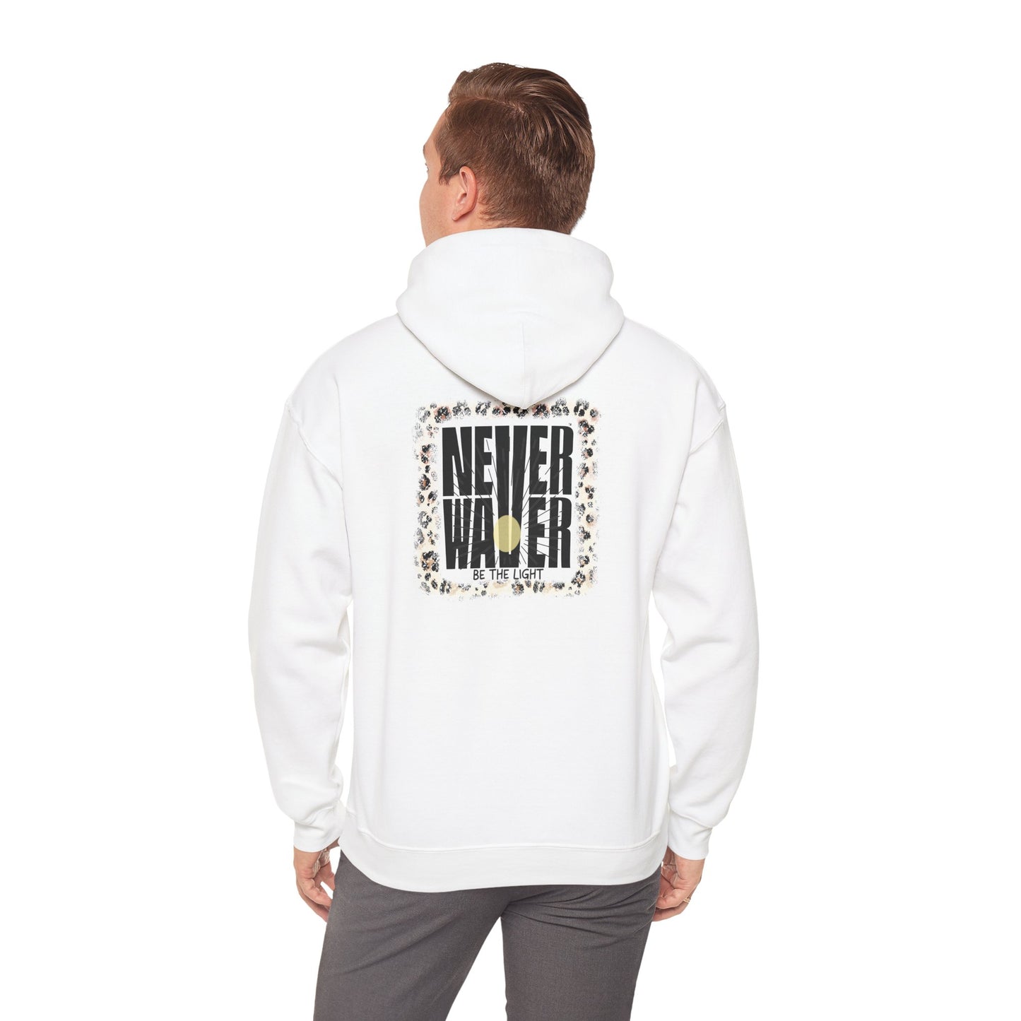 NEVER WAVER Be The Light Unisex Heavy Blend™ Hooded Sweatshirt - Never Waver