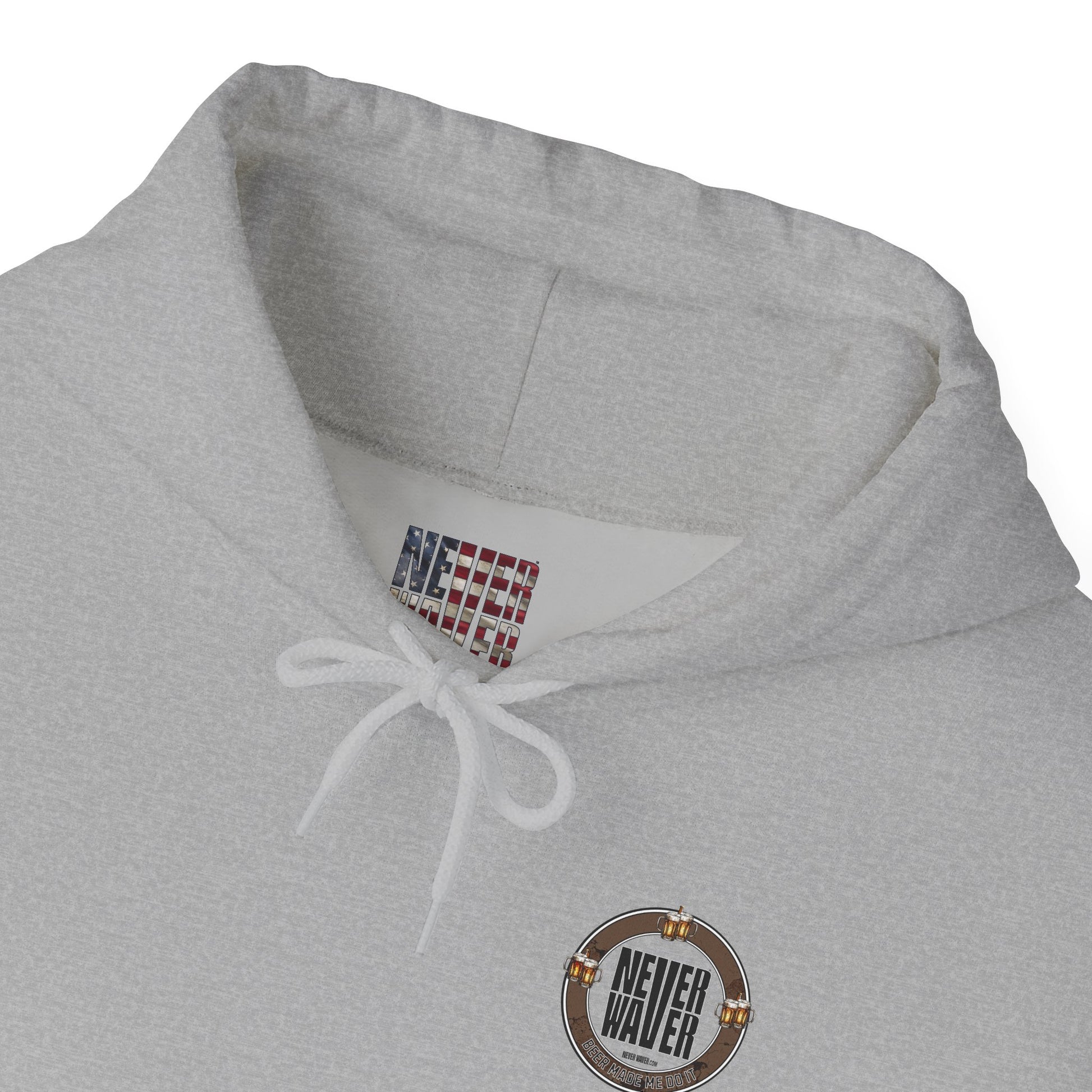 Never Waver Beer Made Me Do It  Unisex Heavy Blend™ Hooded Sweatshirt - Cozy Comfort for Everyday Adventures - Never Waver